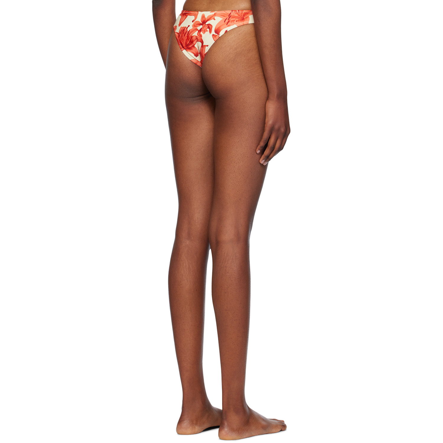  Miaou Beige & Red Luz Bikini Bottom 