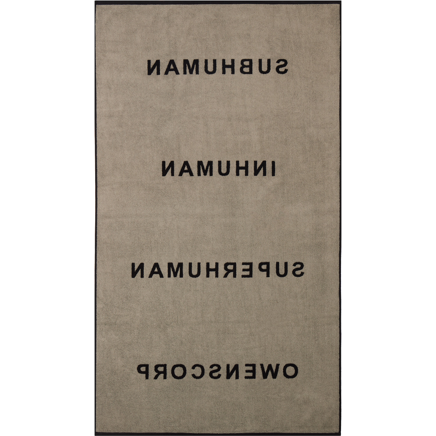  Rick Owens Black Beach Towel 