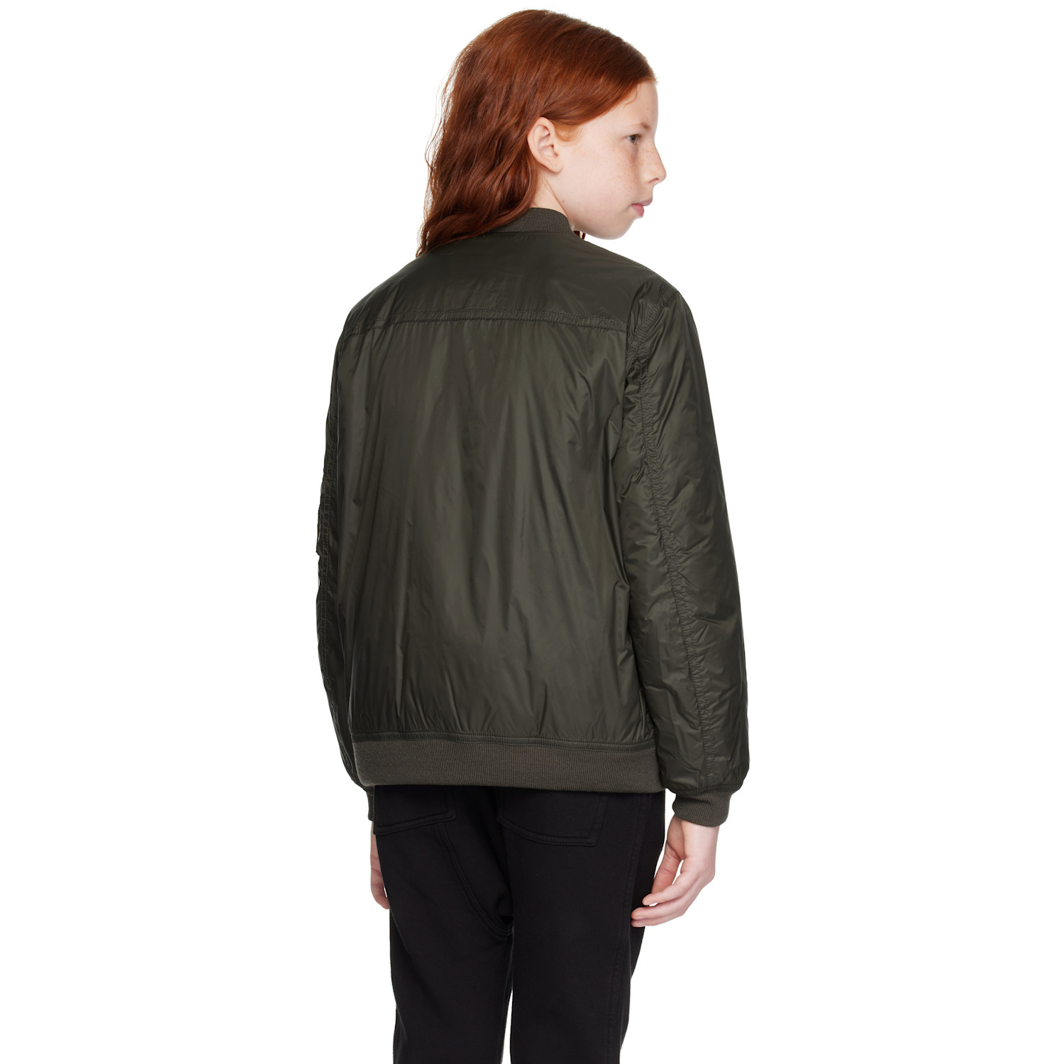  Rick Owens Kids Khaki Porterville Flight Bomber Jacket 