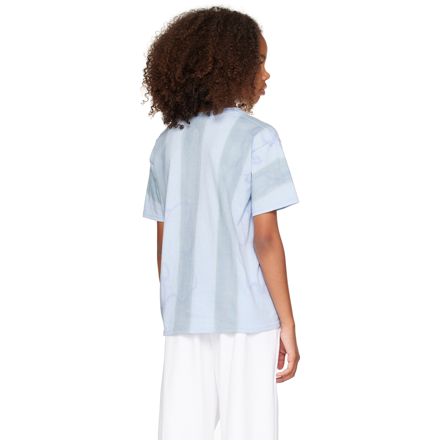  Collina Strada Kids Blue Tie-dyed T-shirt 