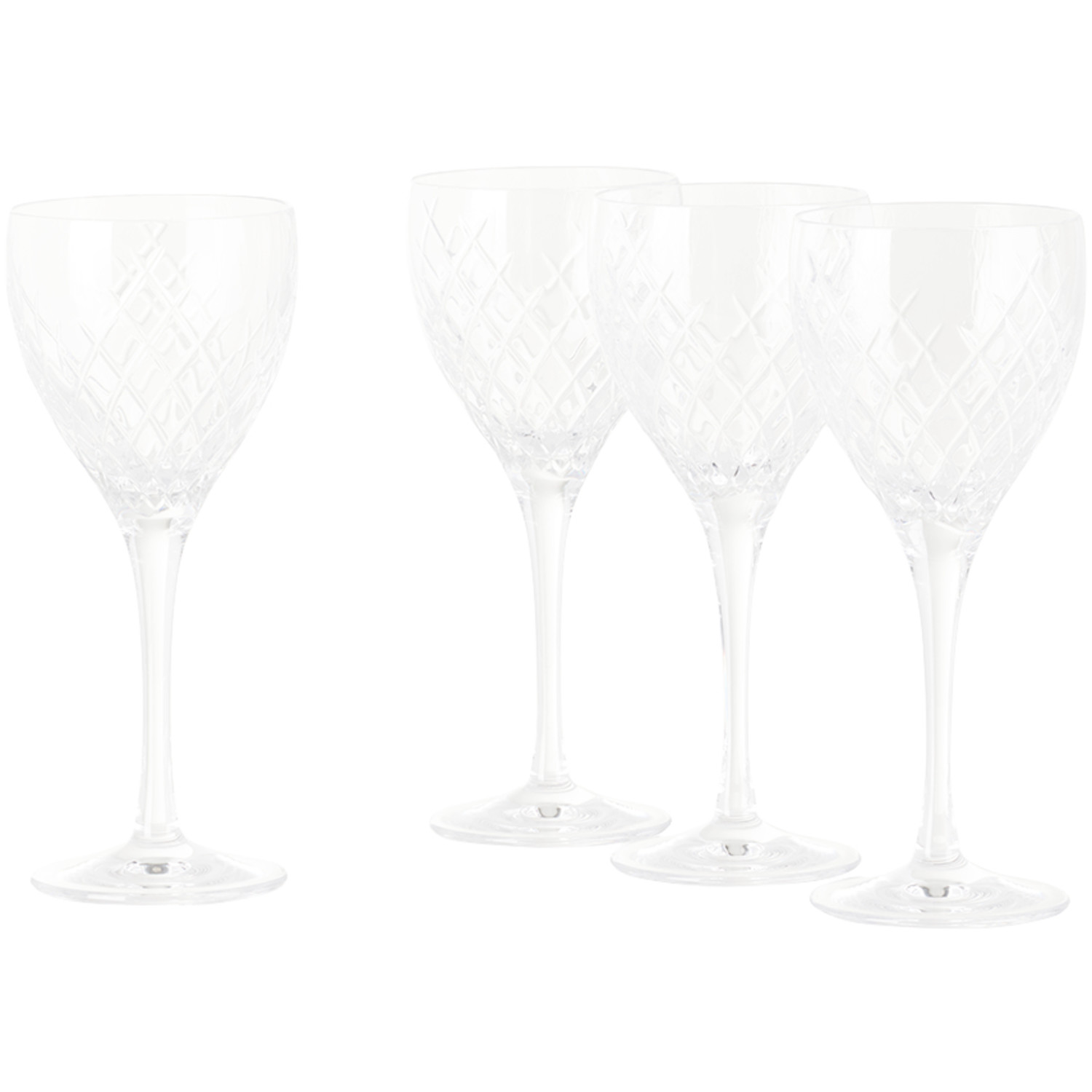  Soho Home Barwell White Wine Glass Set, 4 Pcs 