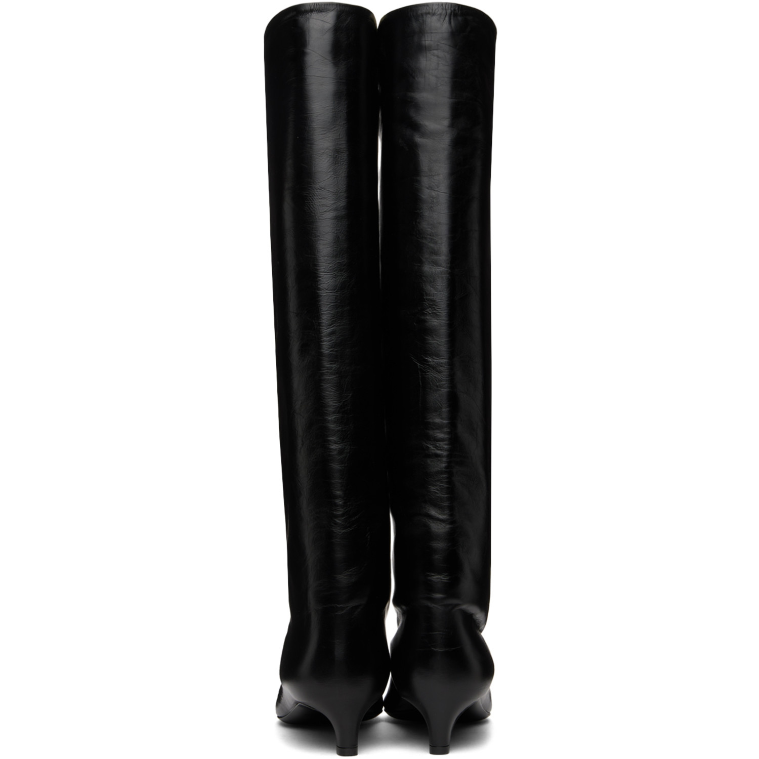  Jil Sander Black High Tall Boots 