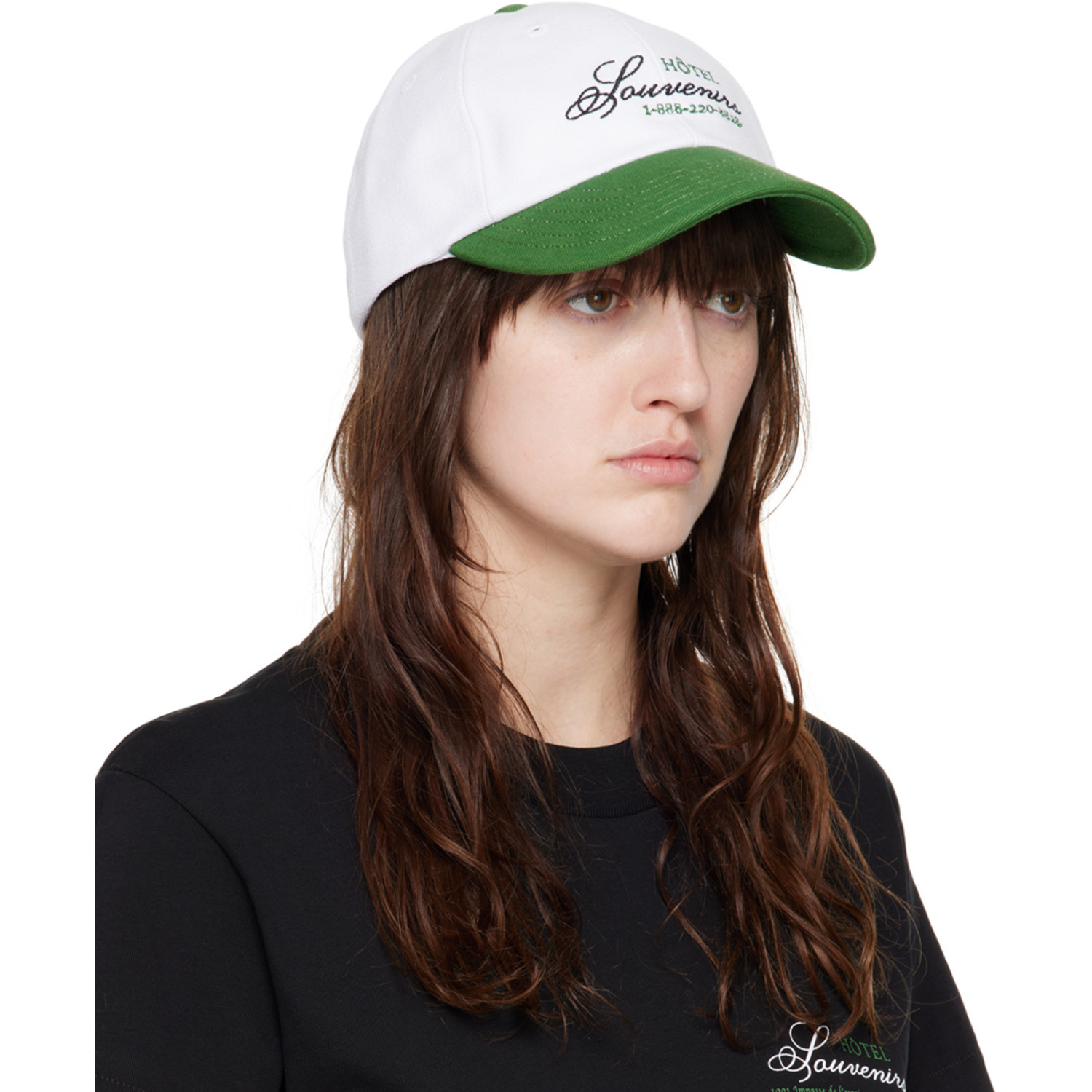  A.p.c. White Jjjjound Edition 'hôtel Souvenirs' Cap 