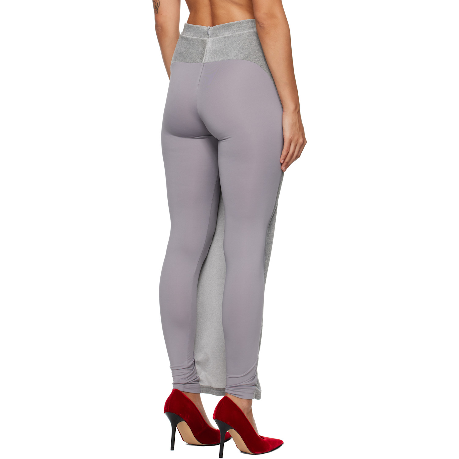  Pushbutton Gray Hybrid Skort 