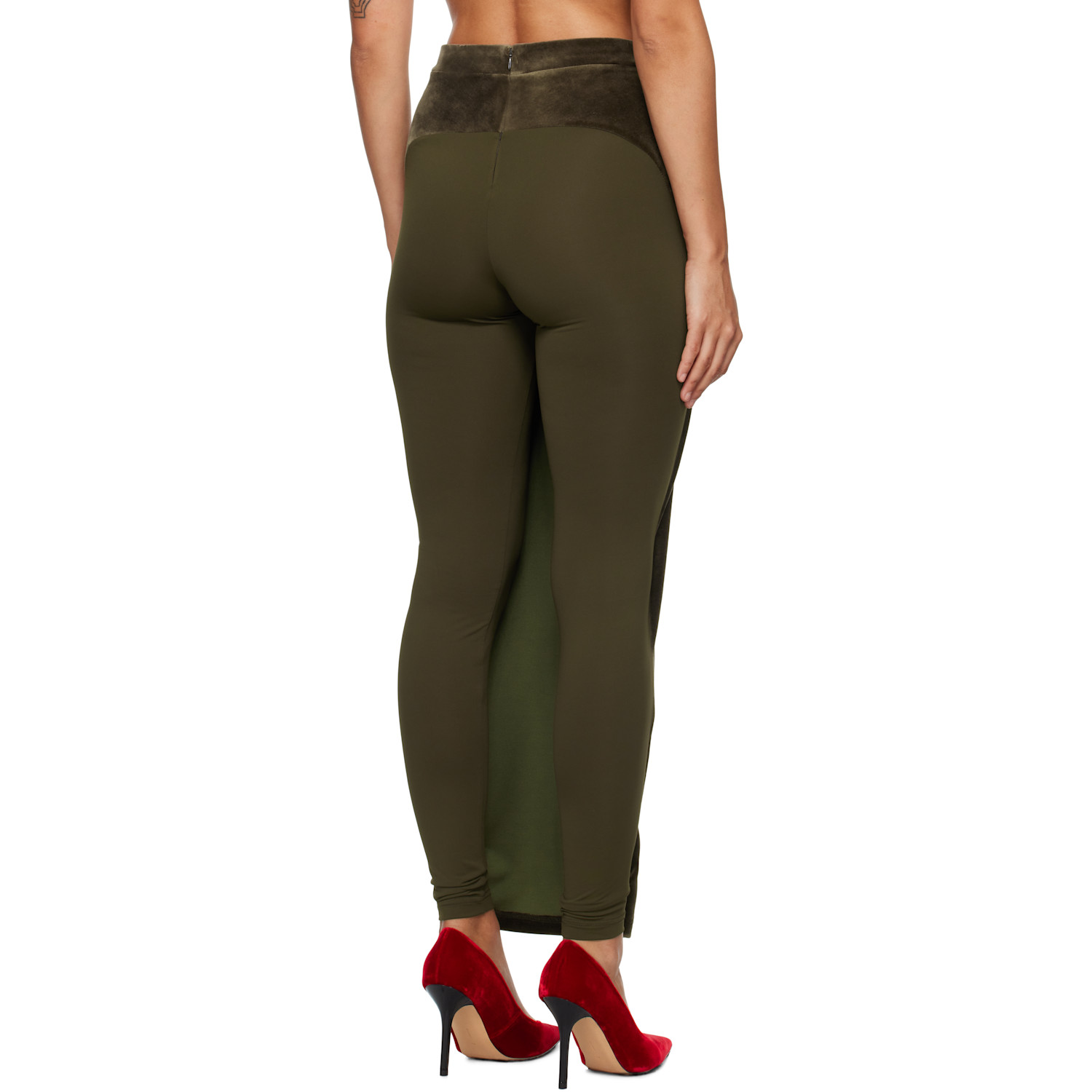 Pushbutton Khaki Hybrid Skort 