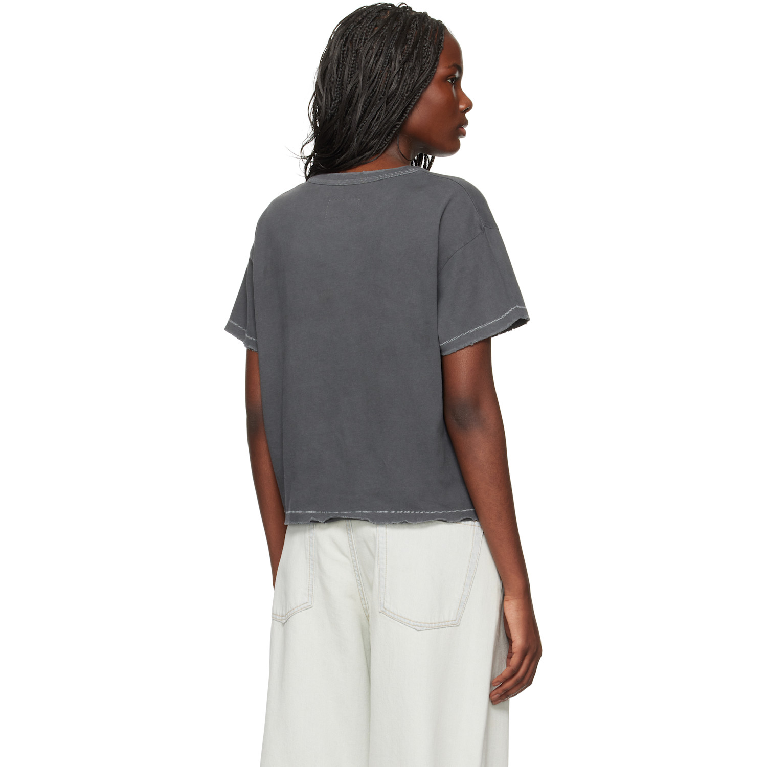  Erl Gray 'california' Signature T-shirt 