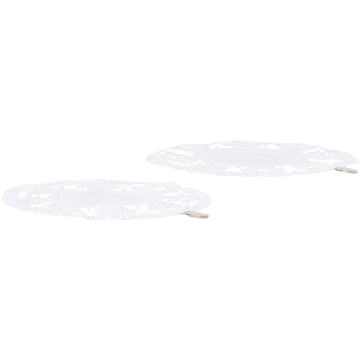  Gohar World White Lace & Bean Coaster Set 