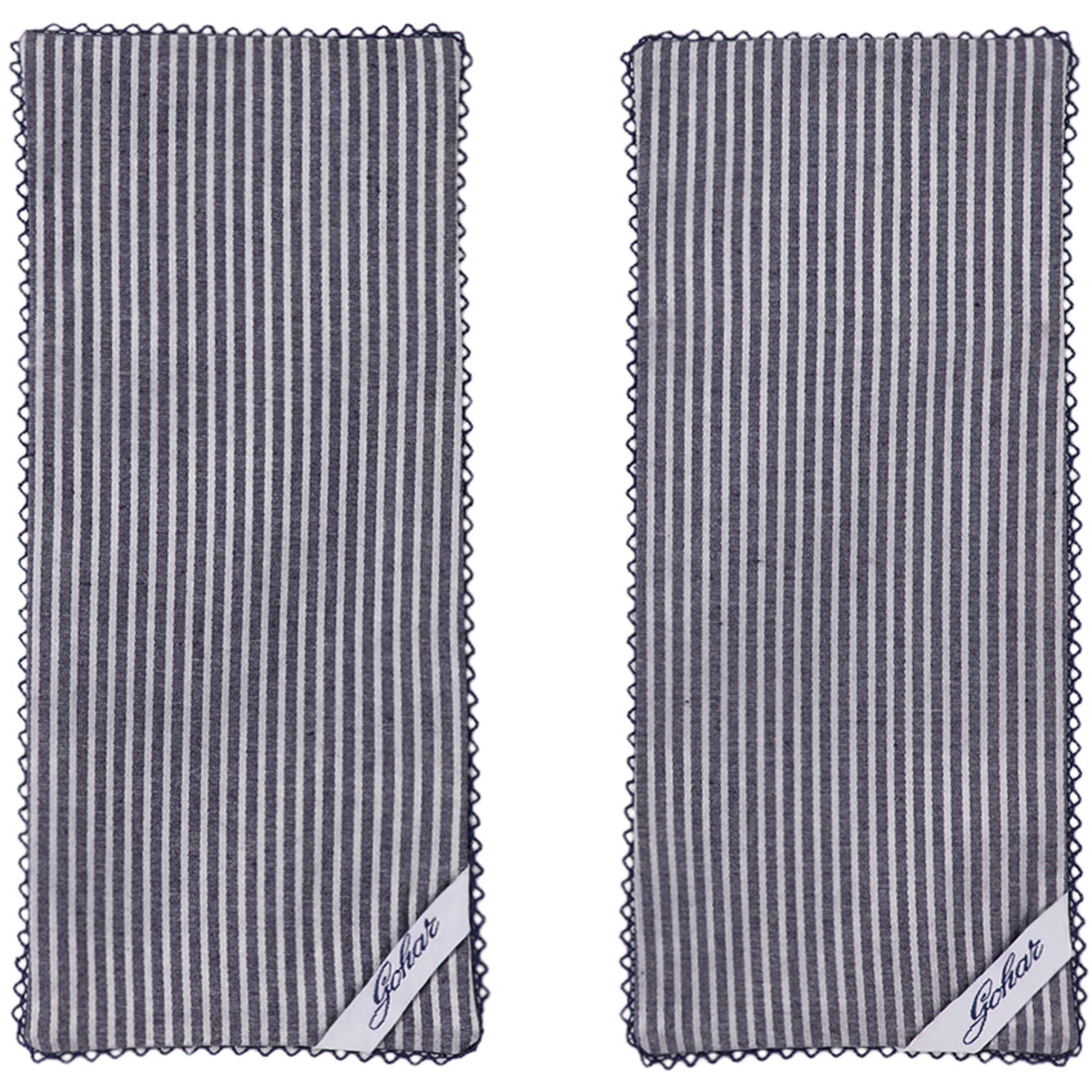  Gohar World Navy Opaline Cutlery Pouch Set 