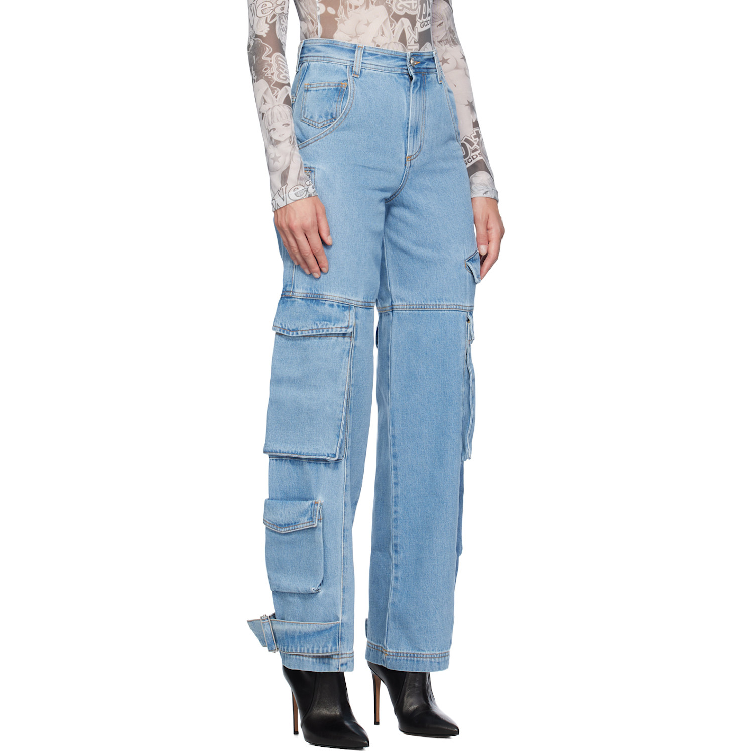  Gcds Blue Ultracargo Jeans 