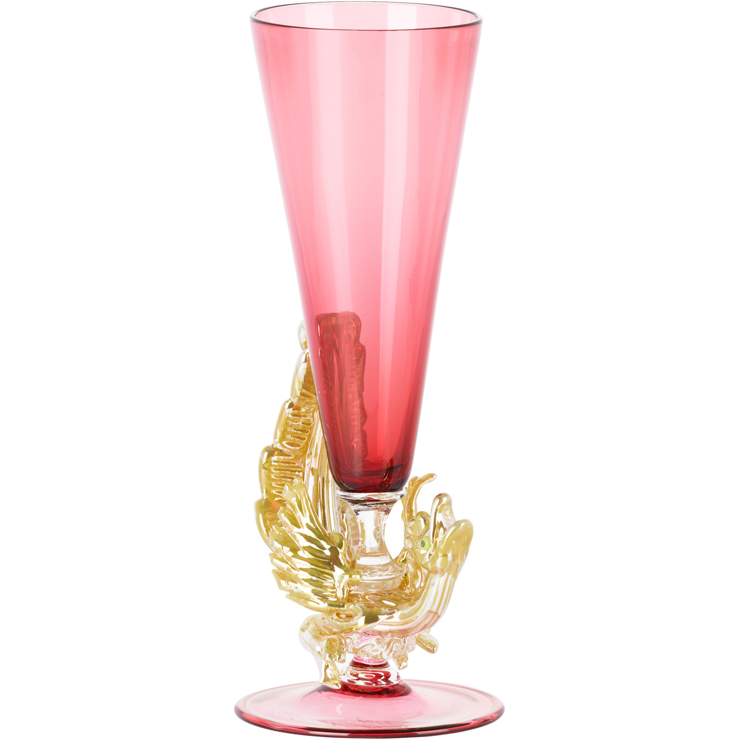  Charlie Larouche-potvin Ssense Exclusive Pink Bird Cocktail Glass 