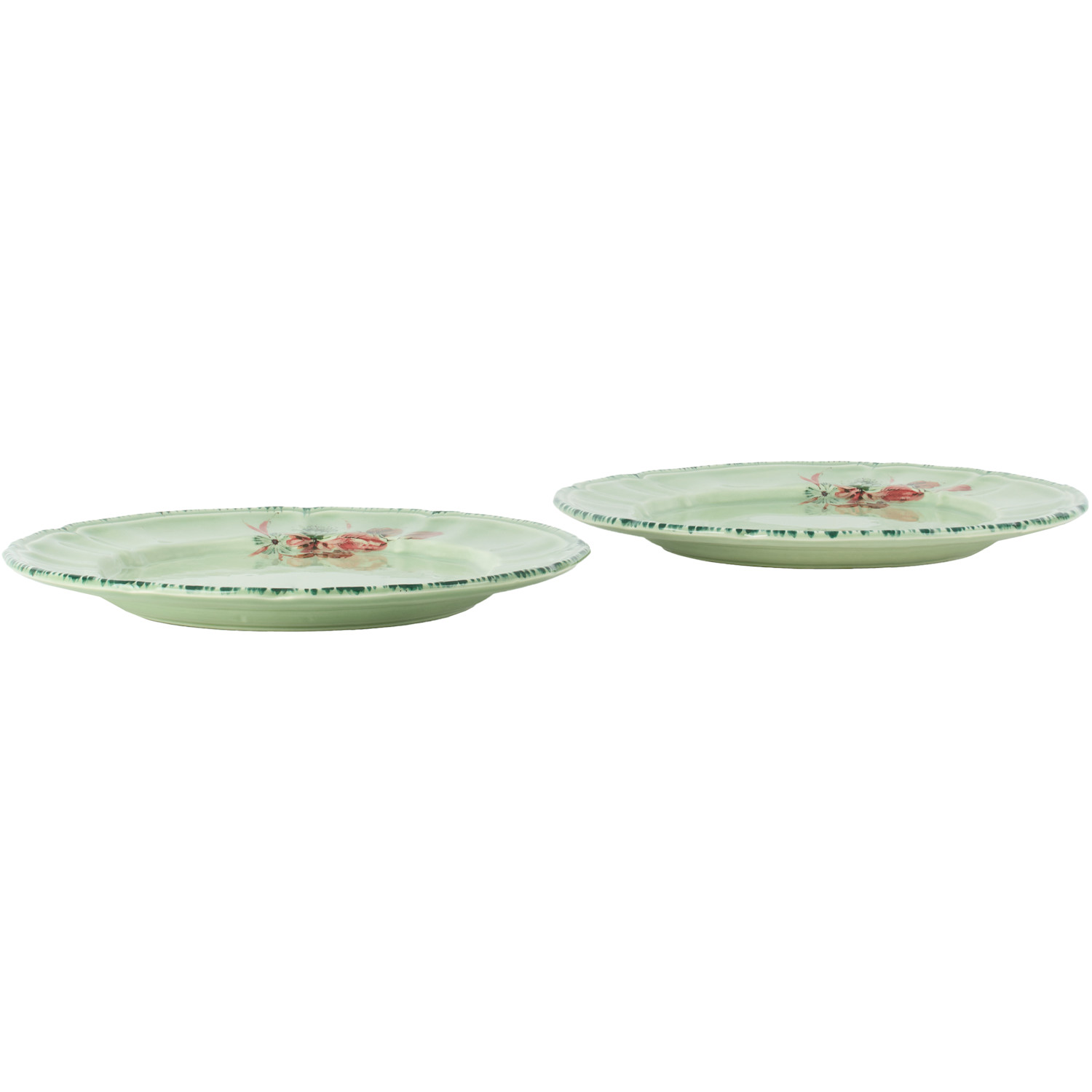  Laboratorio Paravicini Green Lisa Corti Edition Camelia Celadon Dessert Plate Set 