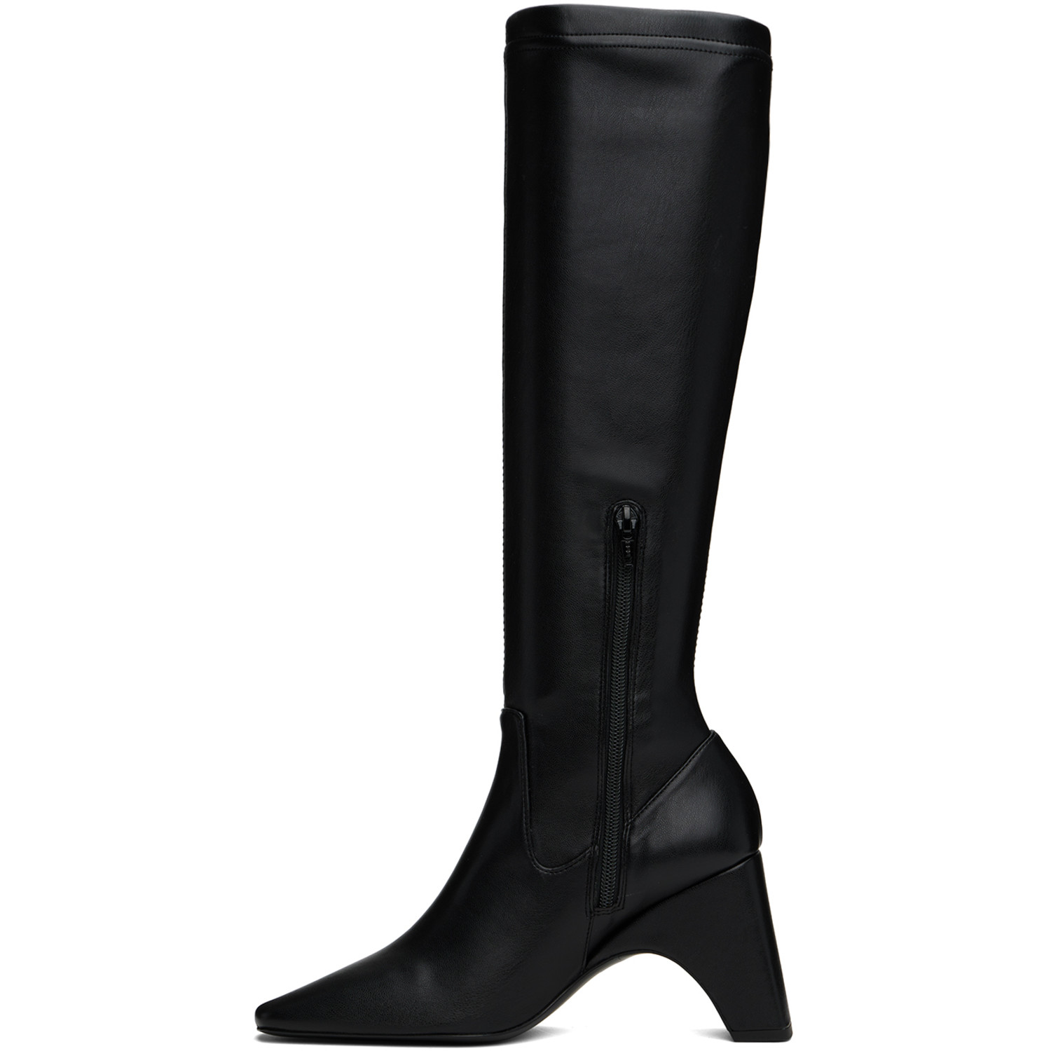  Coperni Black Bridge Stretch Tall Boots 