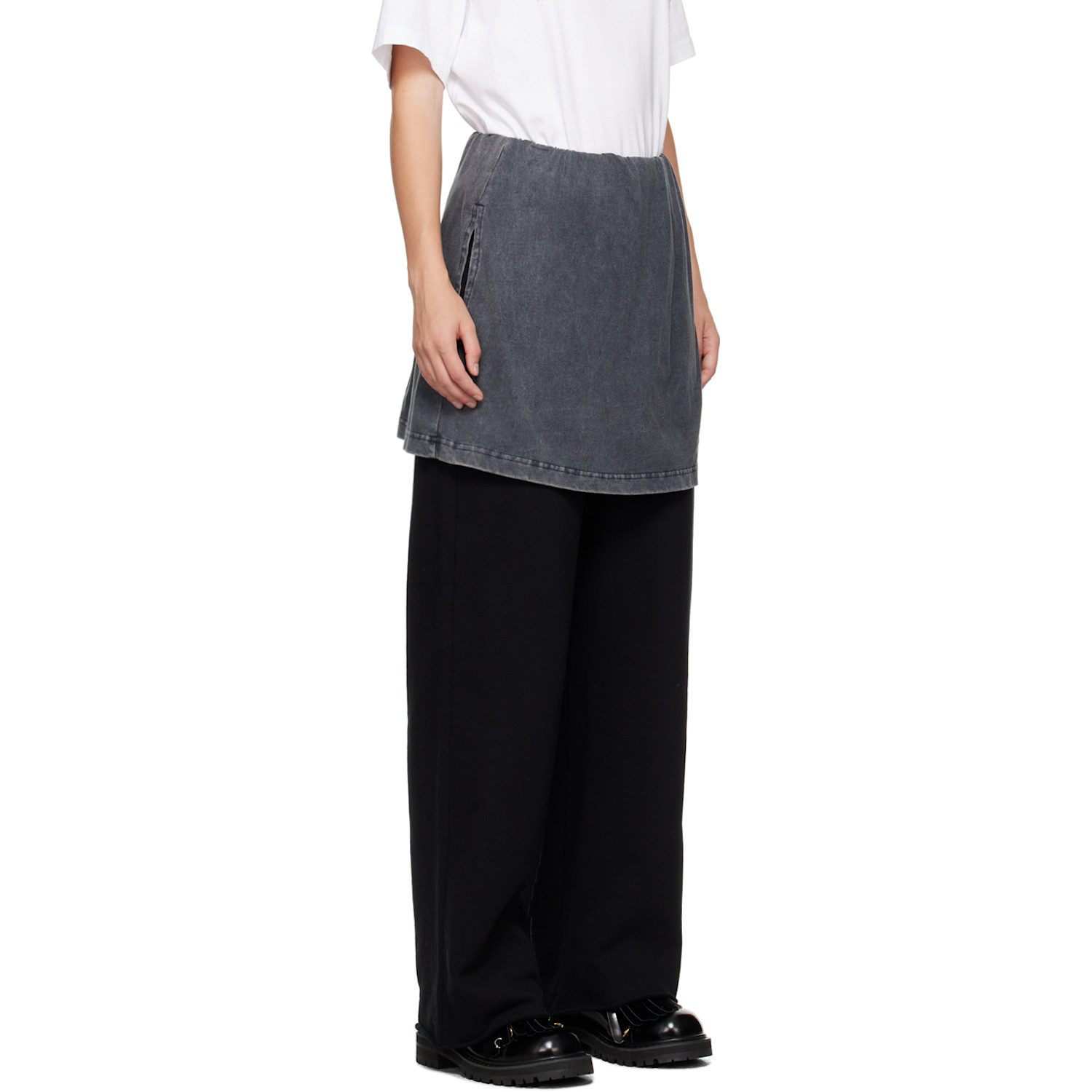  We11done Black Layered Lounge Pants 