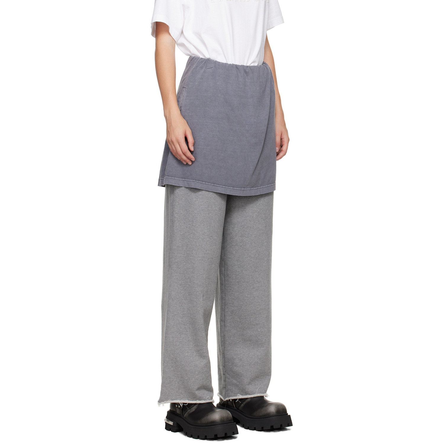  We11done Gray Layered Lounge Pants 