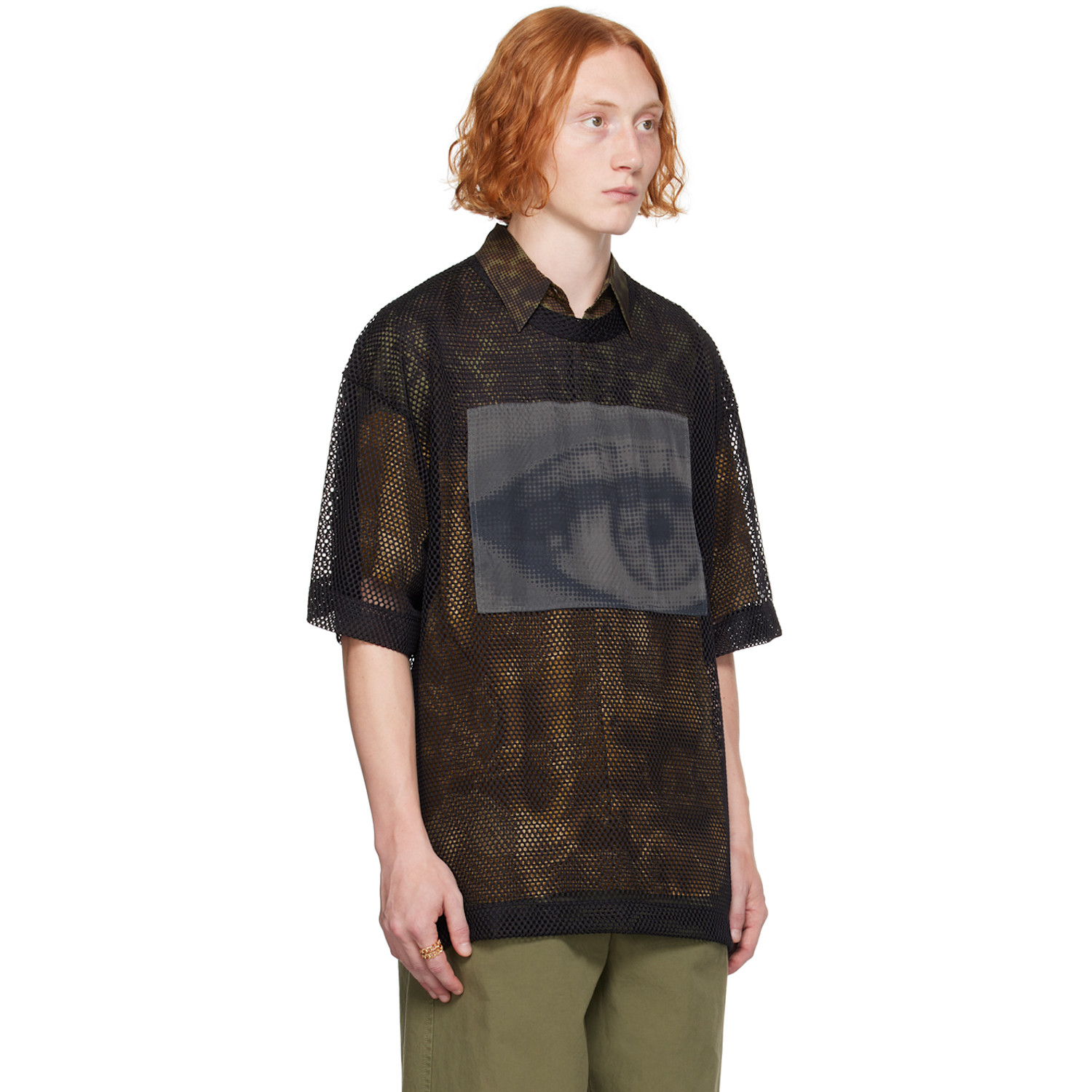  Dries Van Noten Black Patch T-shirt 