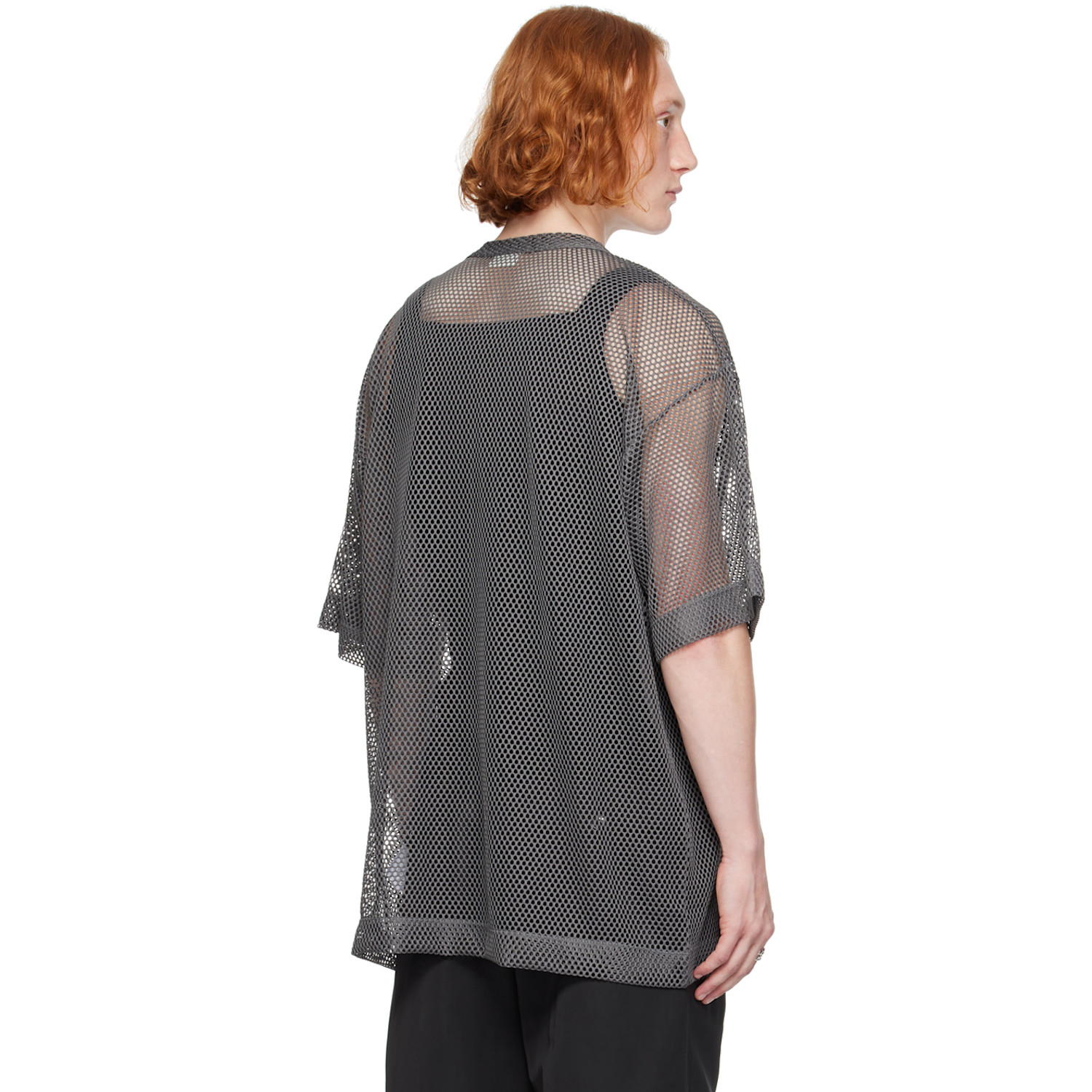  Dries Van Noten Gray Patch T-shirt 