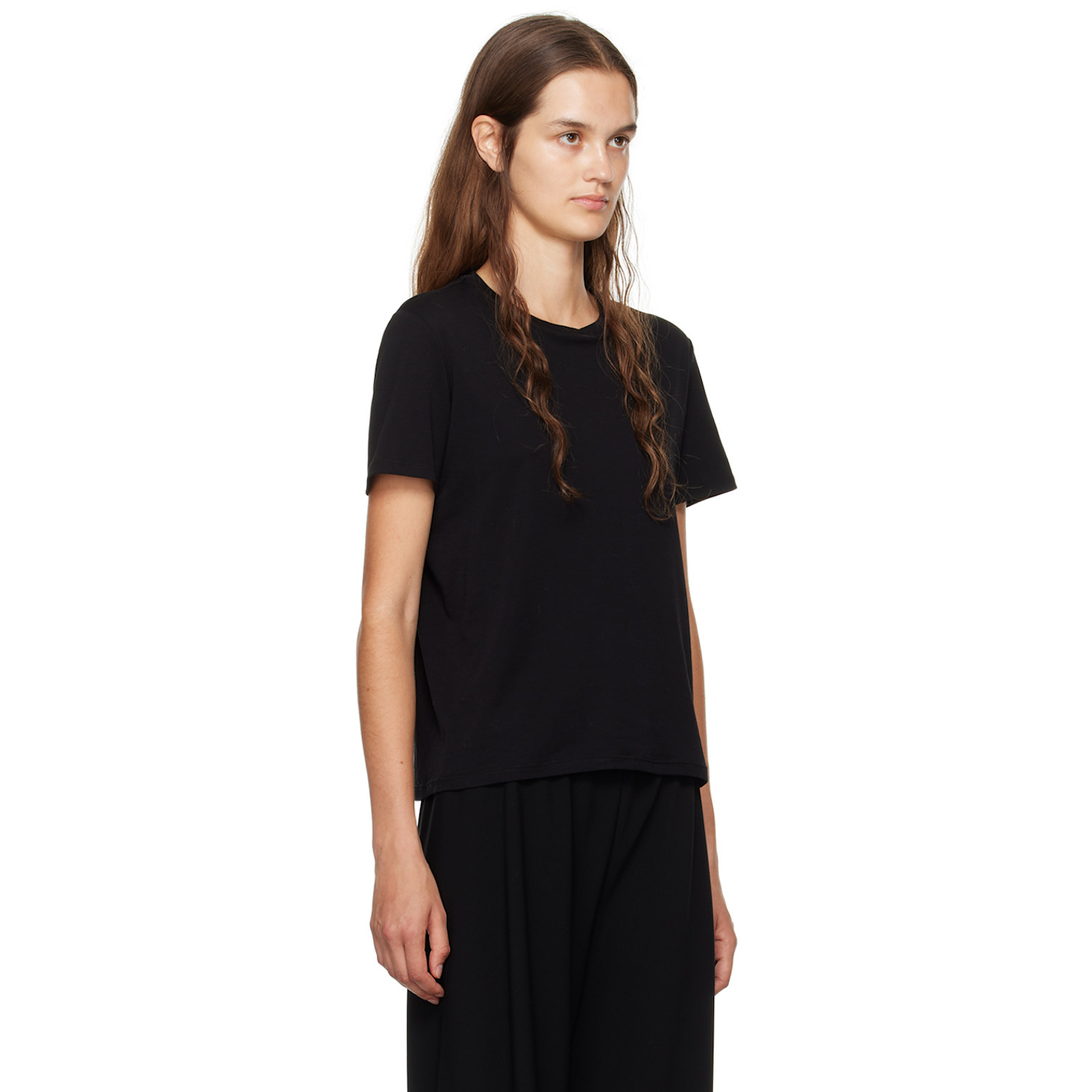  The Row Black Wesler T-shirt 