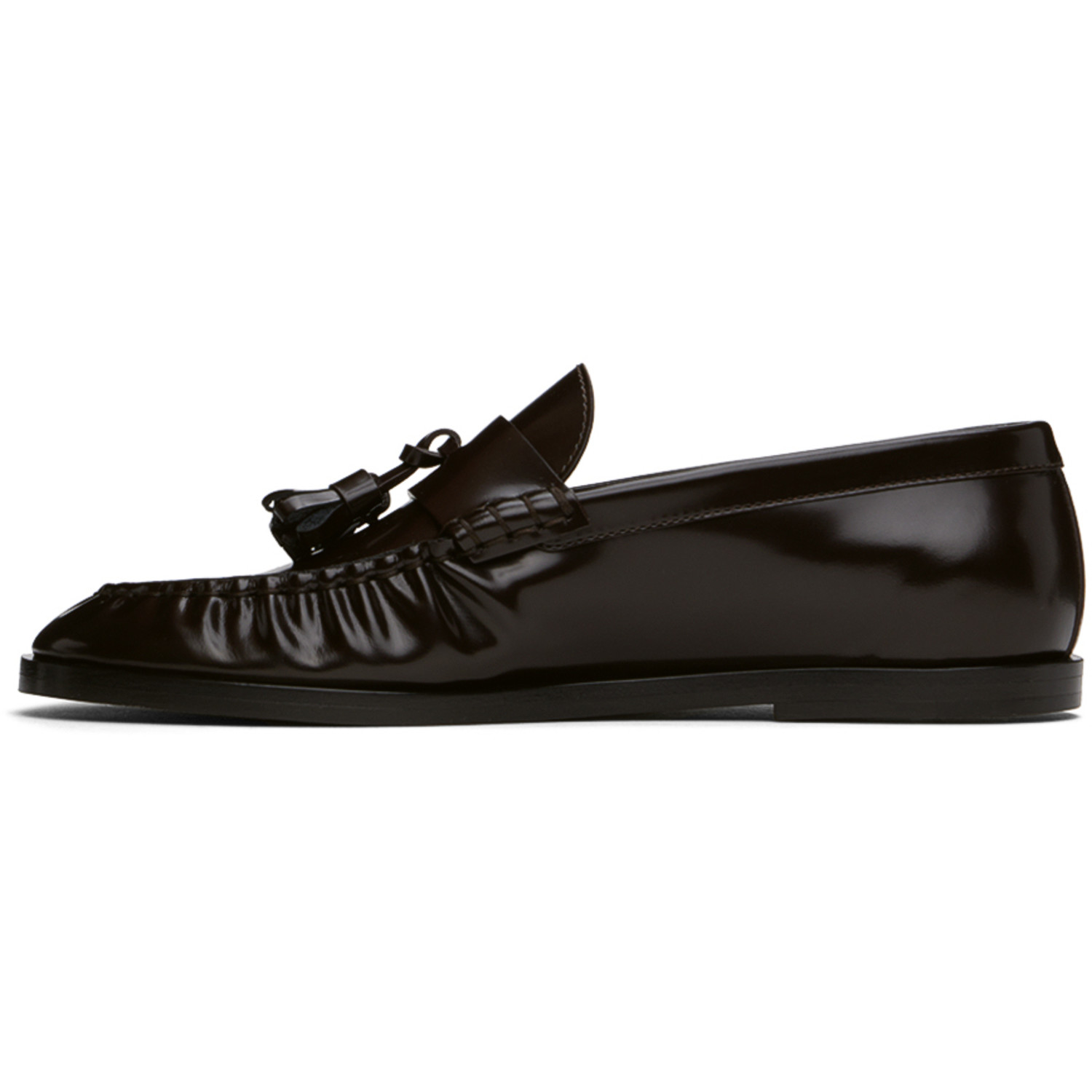  The Row Brown Leather Loafers 