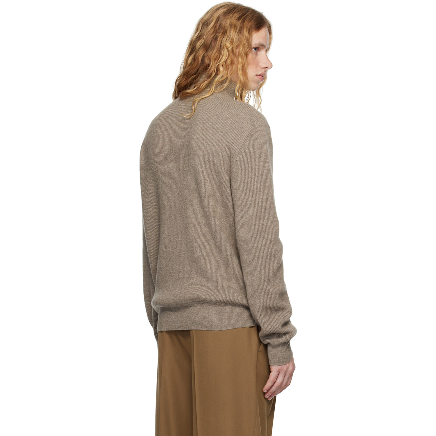  The Row Taupe Daniel Sweater 