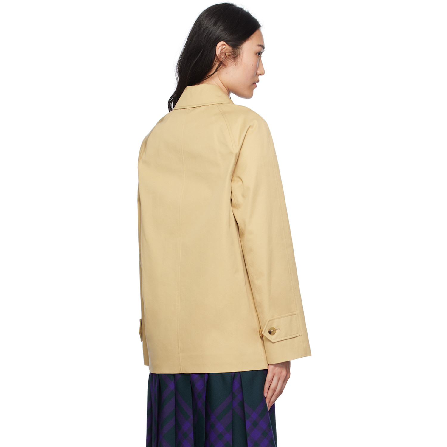  Burberry Beige Short Car Jacket 