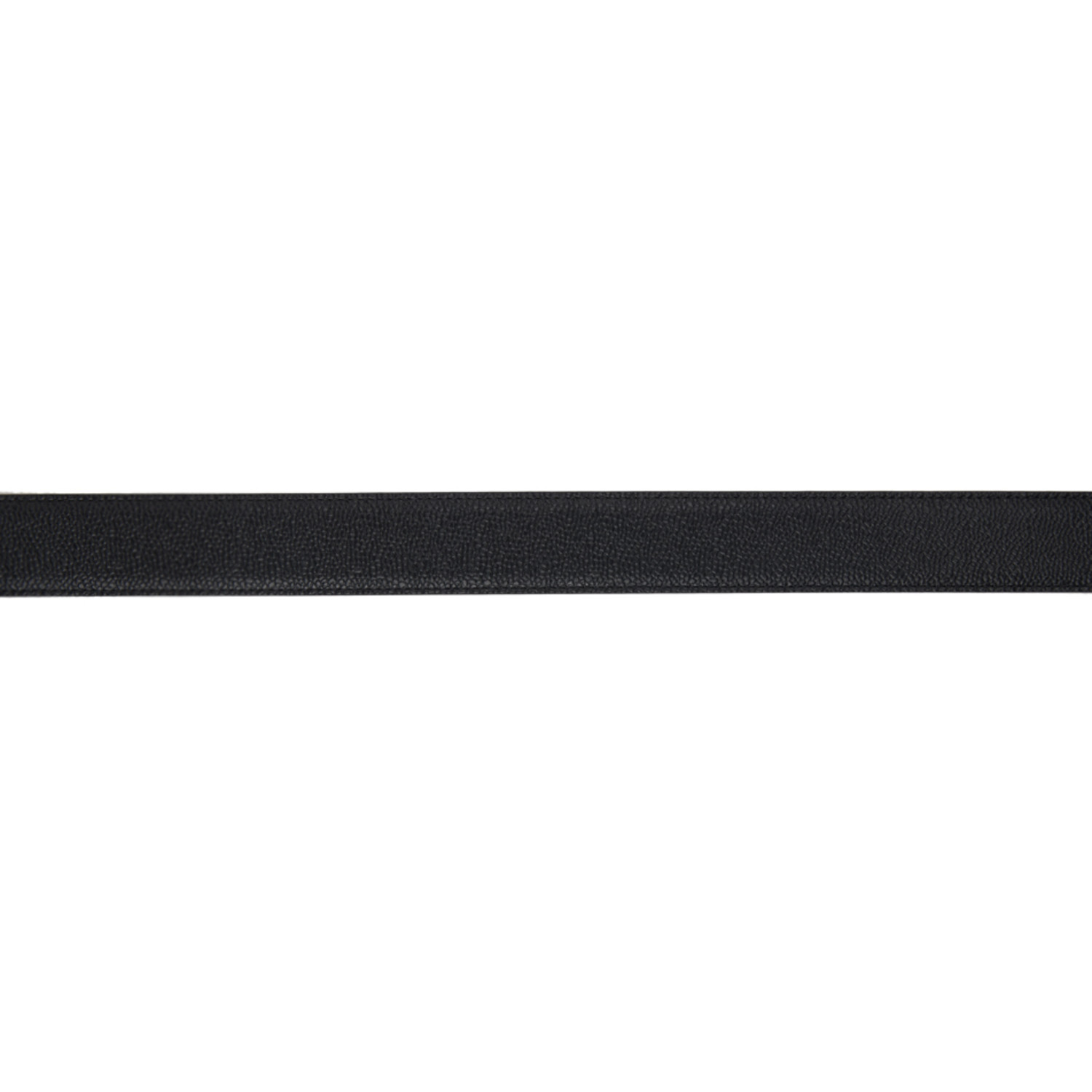  Thom Browne Black Calfskin Pebbled Leather Belt 