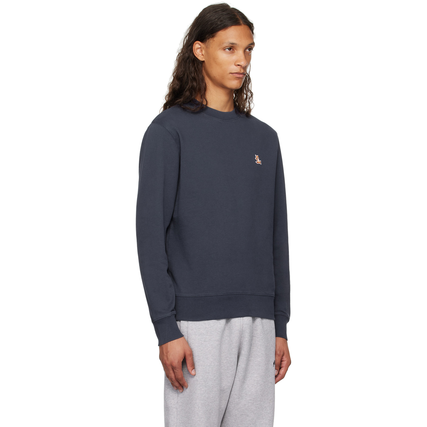  Maison Kitsuné Navy Chillax Sweatshirt 