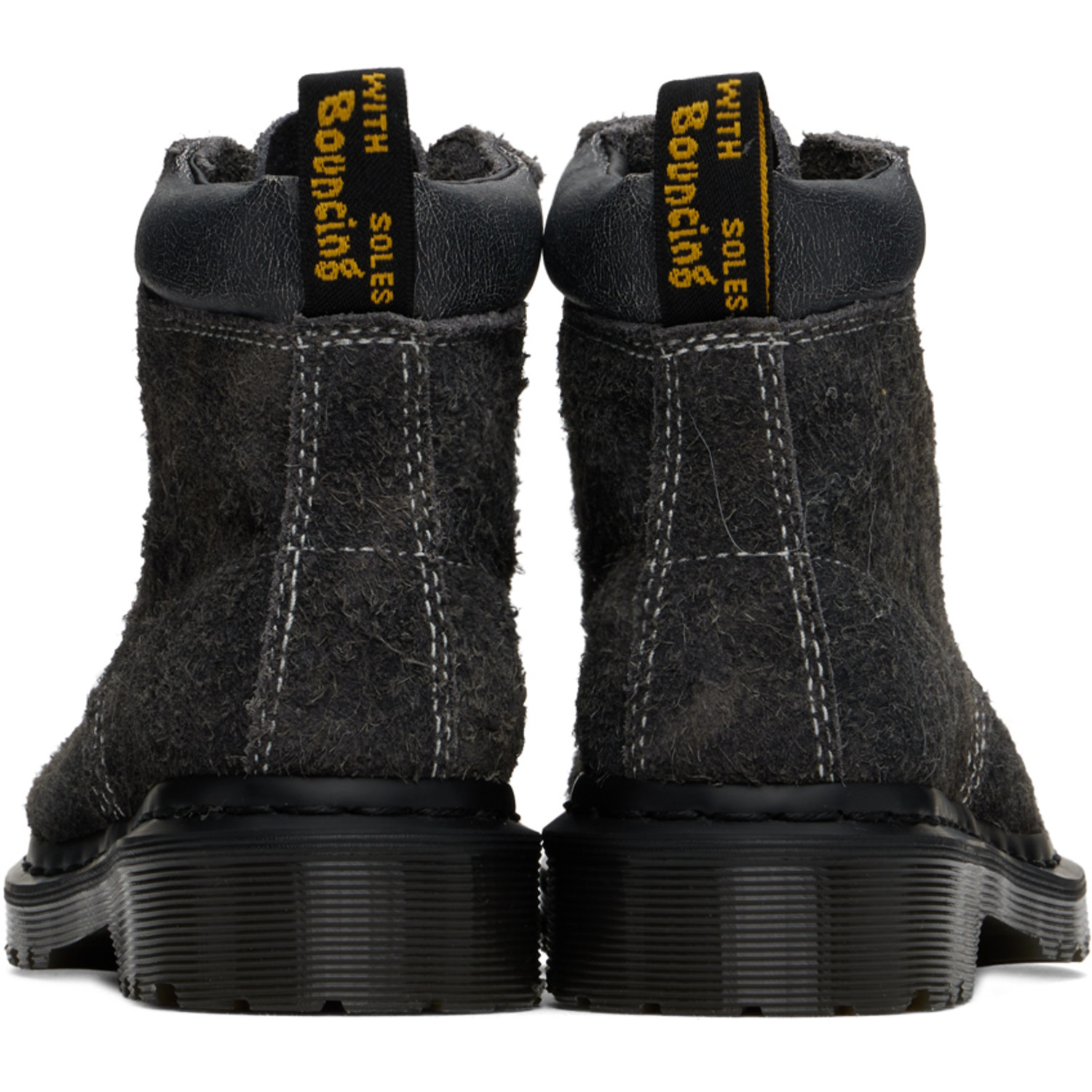  Dr. Martens Gray 939 Stonewashed Suede Boots 
