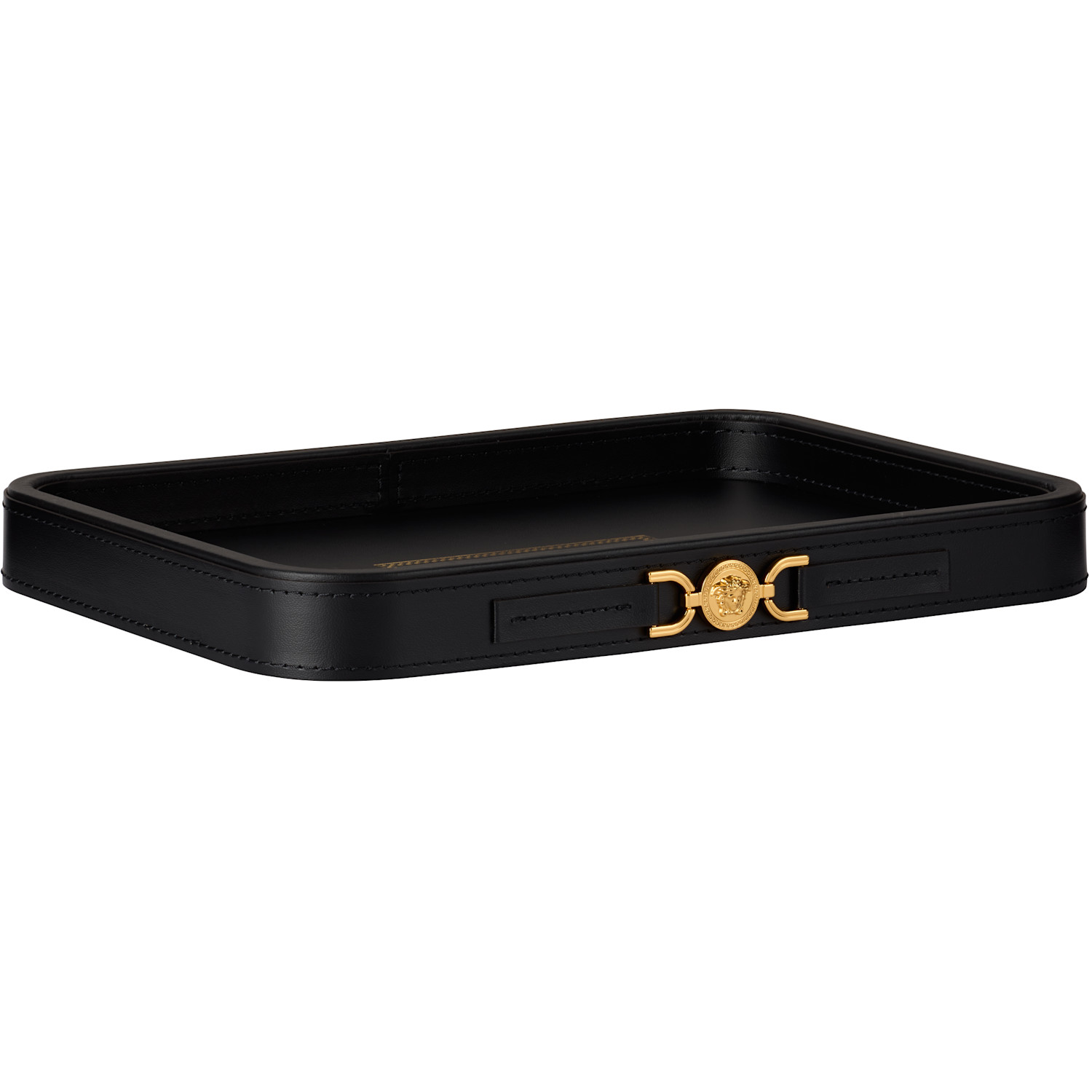  Versace Black Medusa '95 Leather Tray 