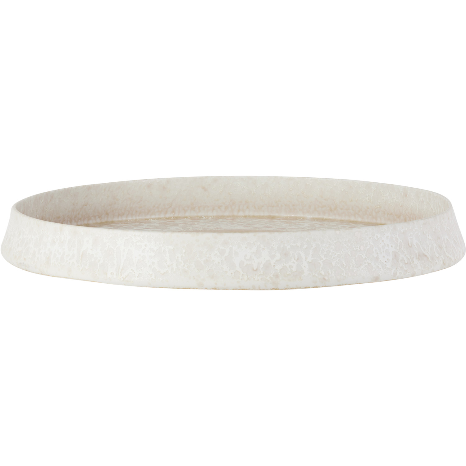 L'objet Beige Large Terra Round Platter 