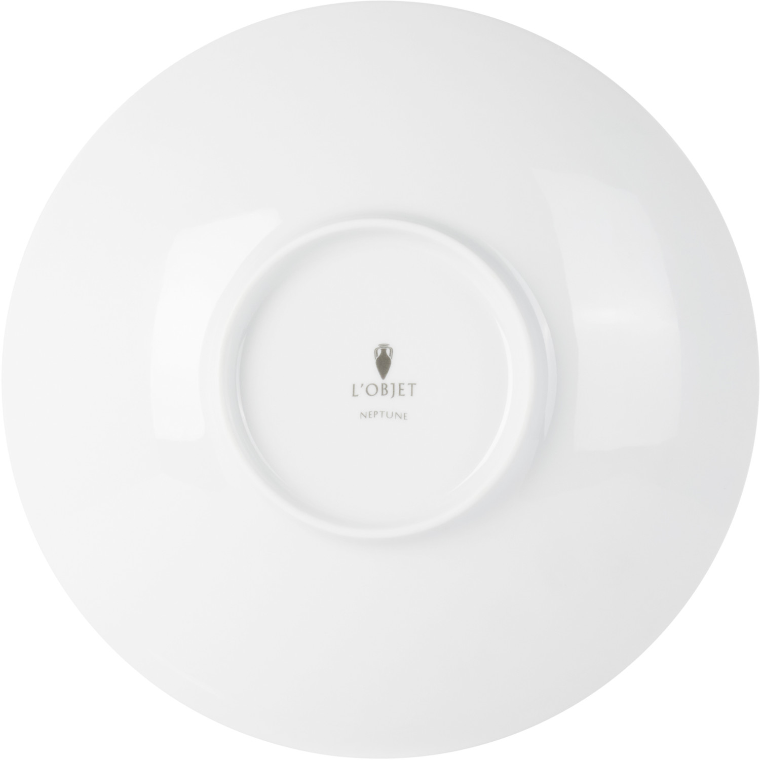  L'objet White Neptune Soup Plate 