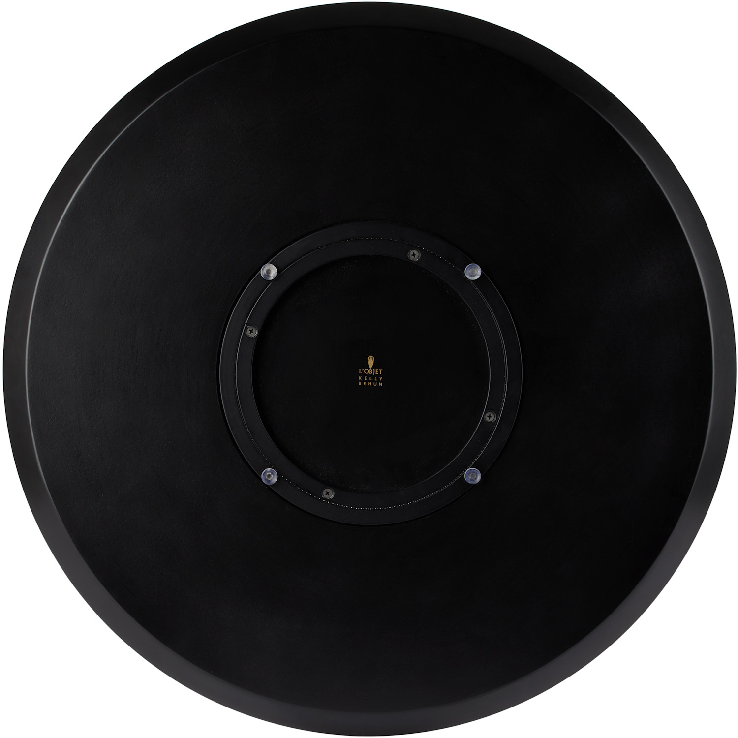 L'objet Brown Kelly Behun Edition Large Revolving Tray 