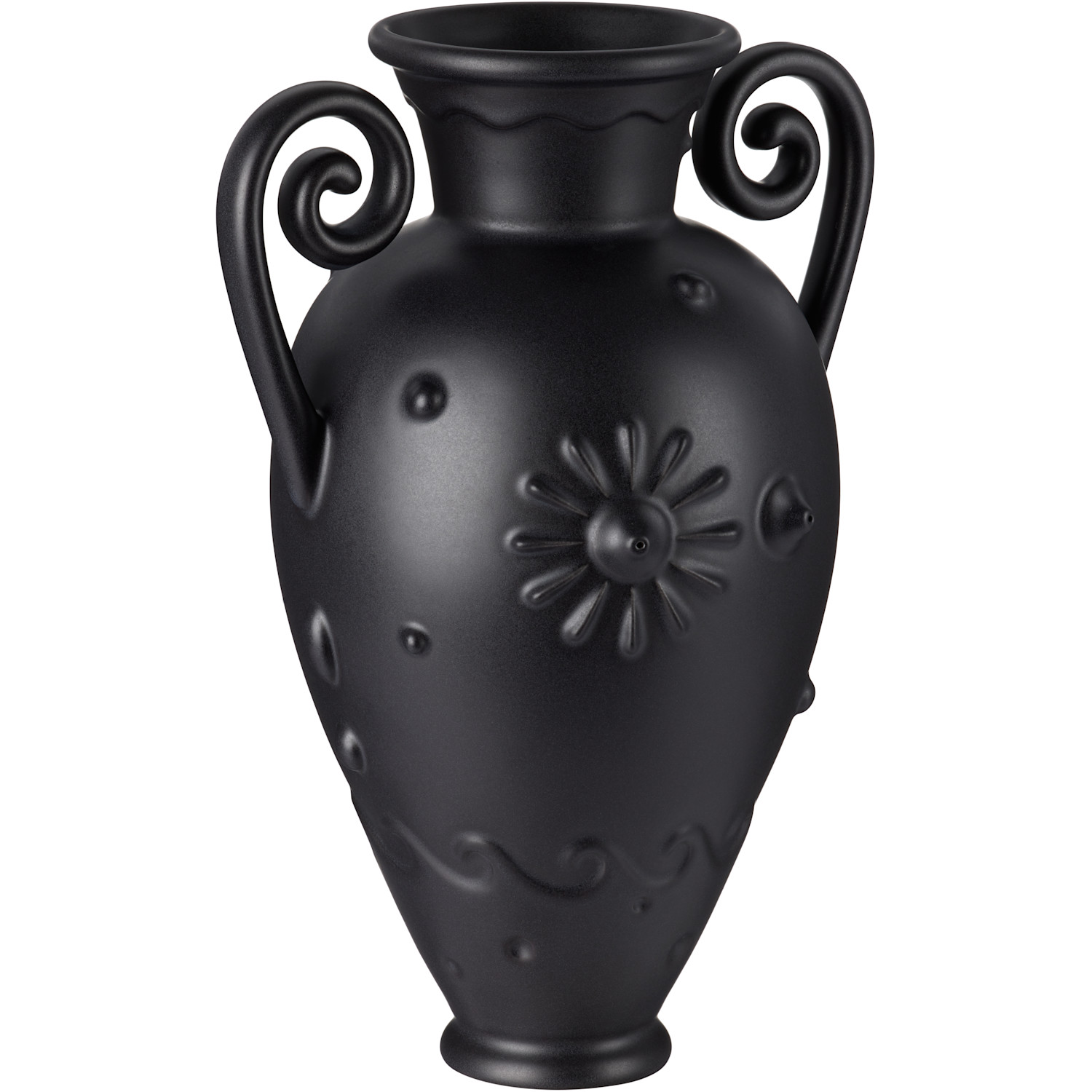  L'objet Black Pantheon Orpheus Amphora Vase 