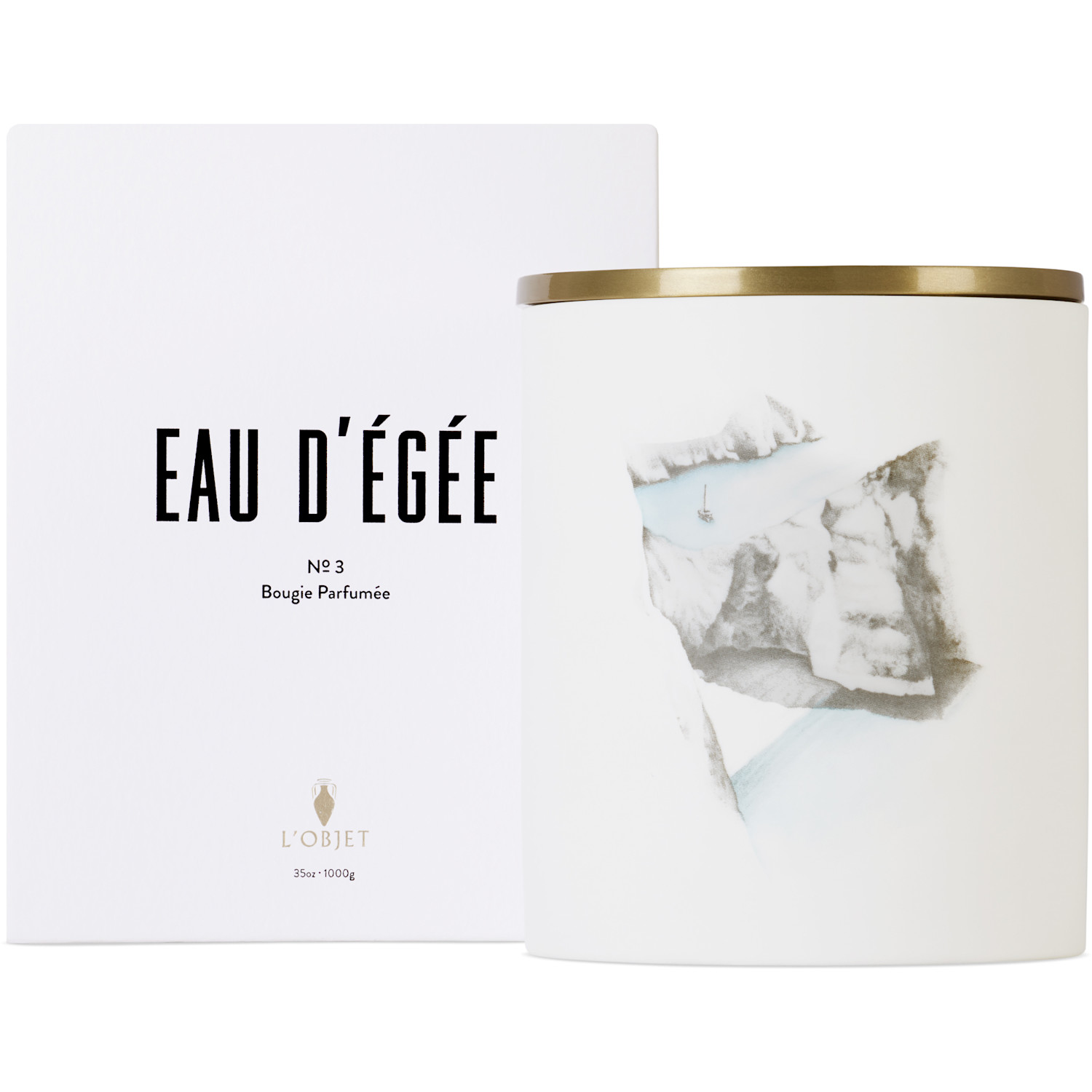  L'objet Eau D’égée No.3 Candle, 1000 G 