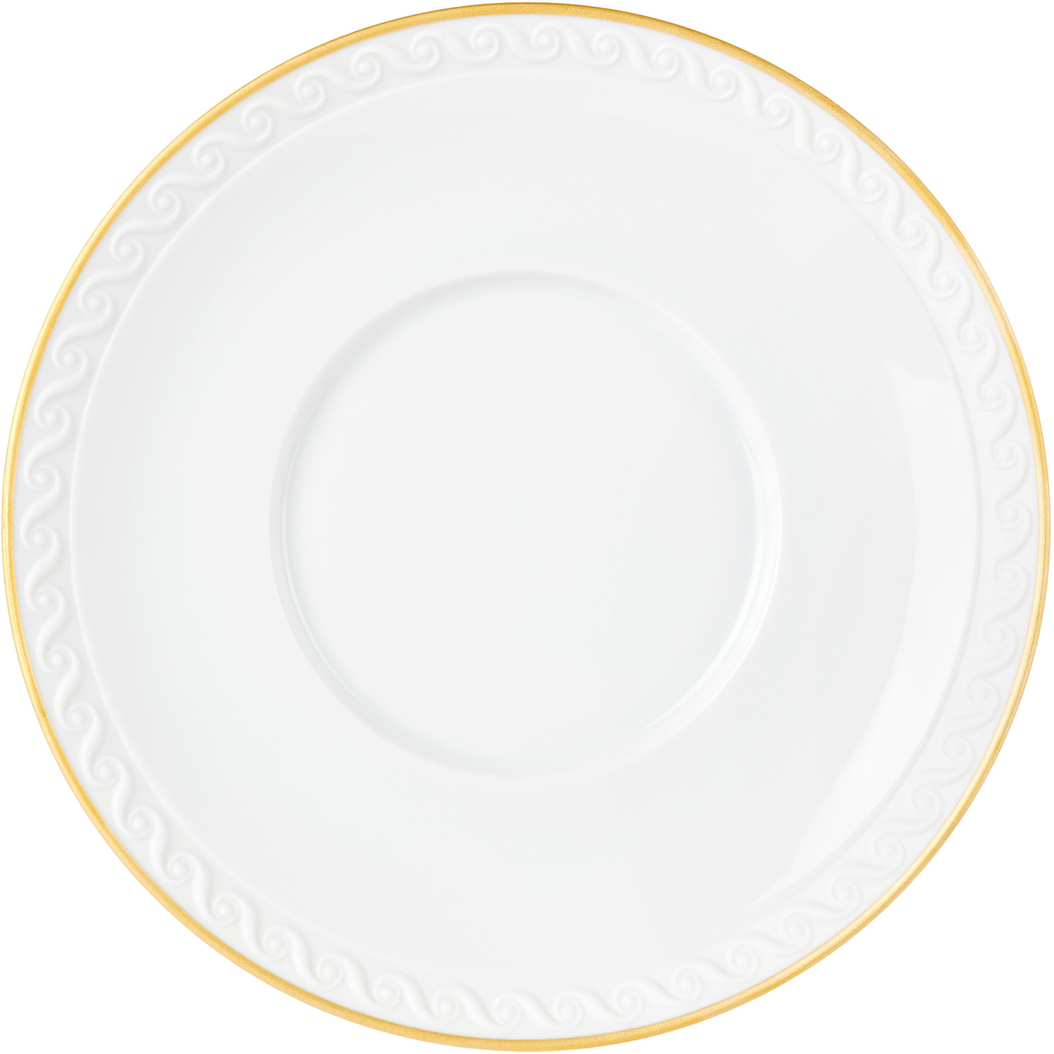  L'objet White Neptune Tea Cup & Saucer Set 