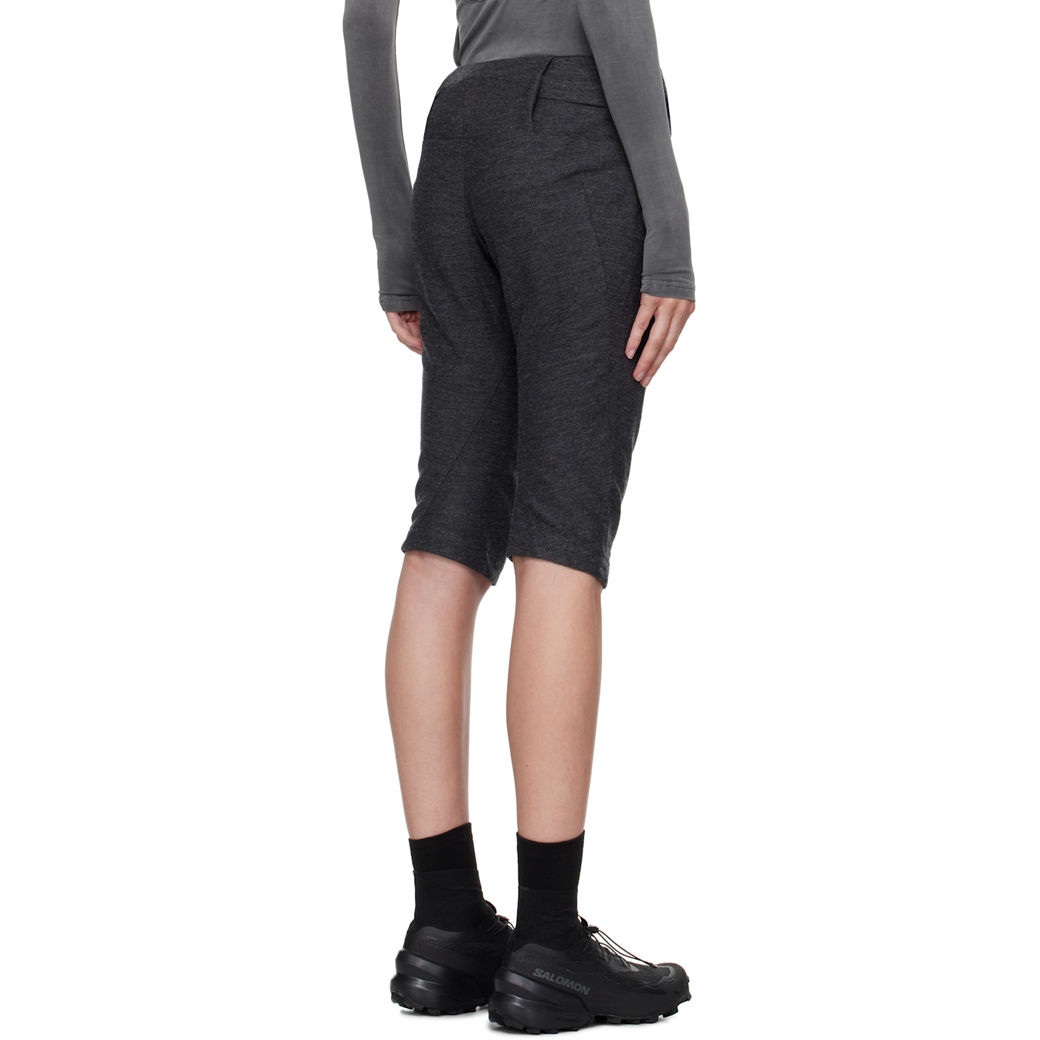  Hyein Seo Gray Charm Bag Capri Trousers 