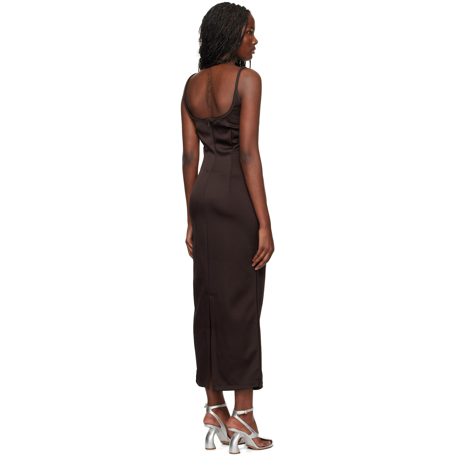  Paris Georgia Brown 09 Heart Midi Dress 