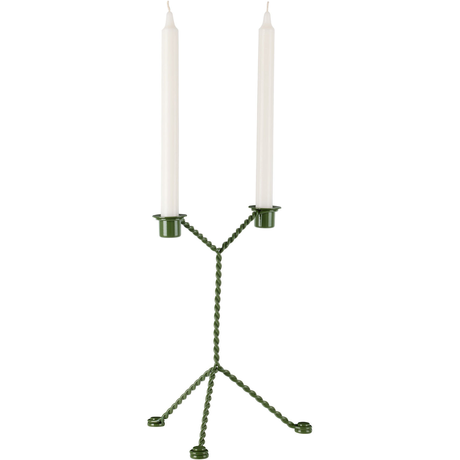  Hay Green Wire Candle Holder 