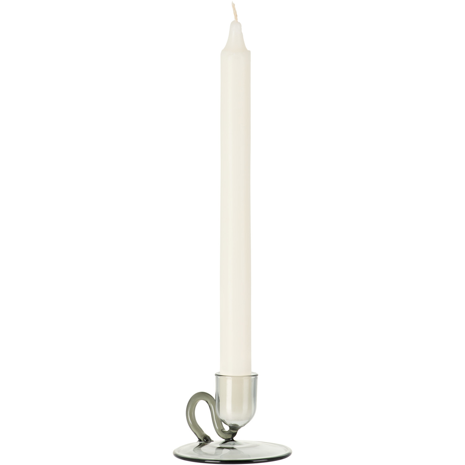  Hay Gray Tiny Curved Candle Holder 