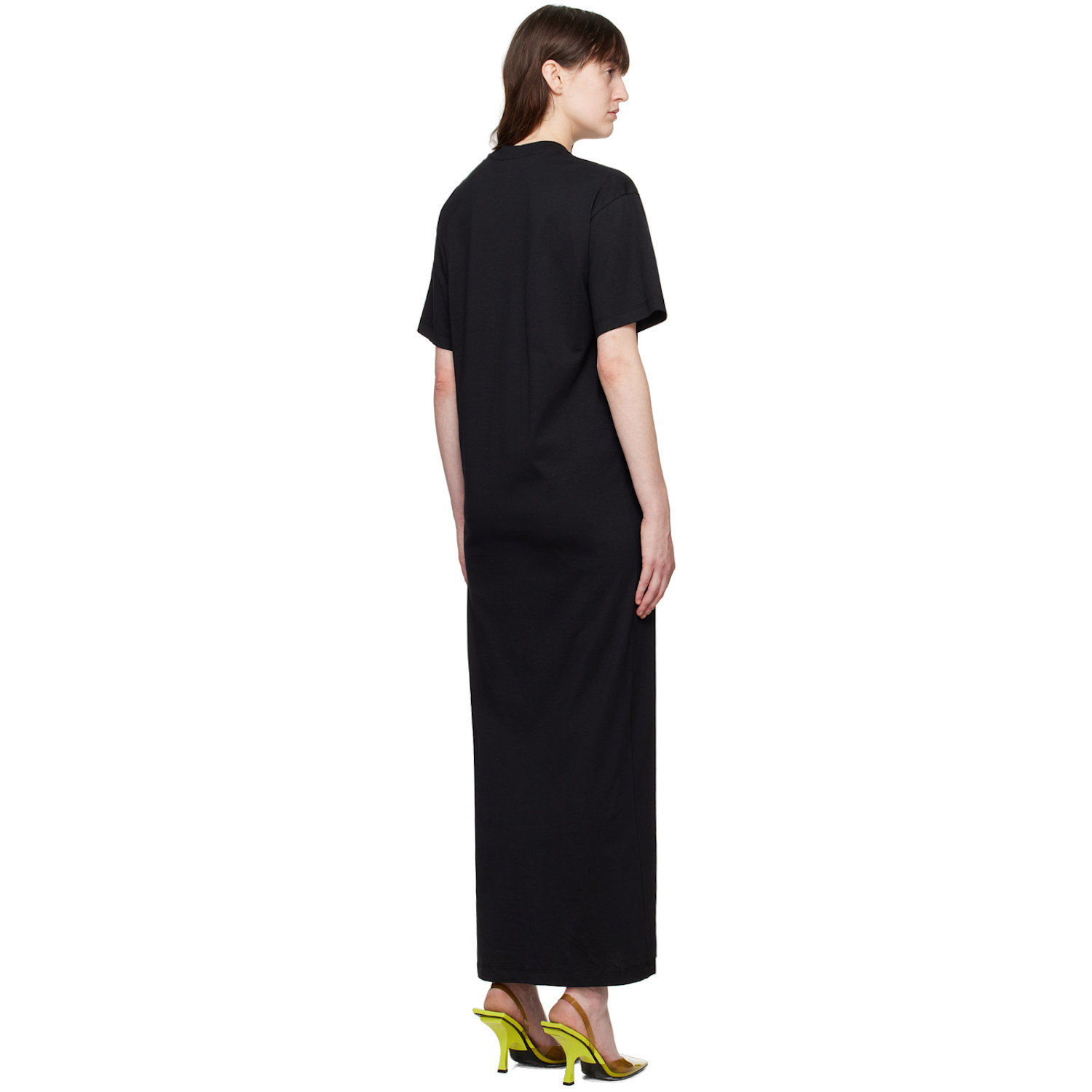  Msgm Black Oversized Maxi Dress 