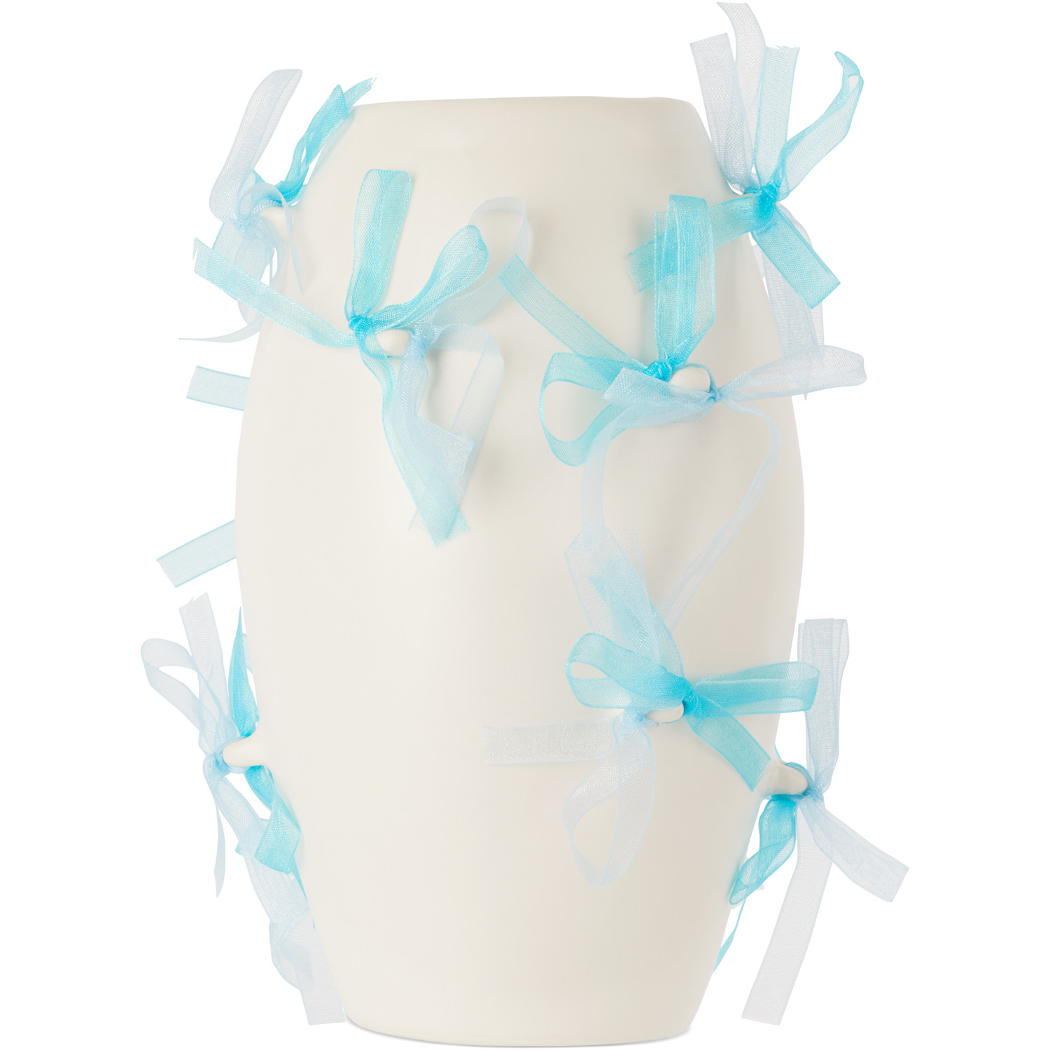  Completedworks White & Blue Pearly Pearl Small Vase 