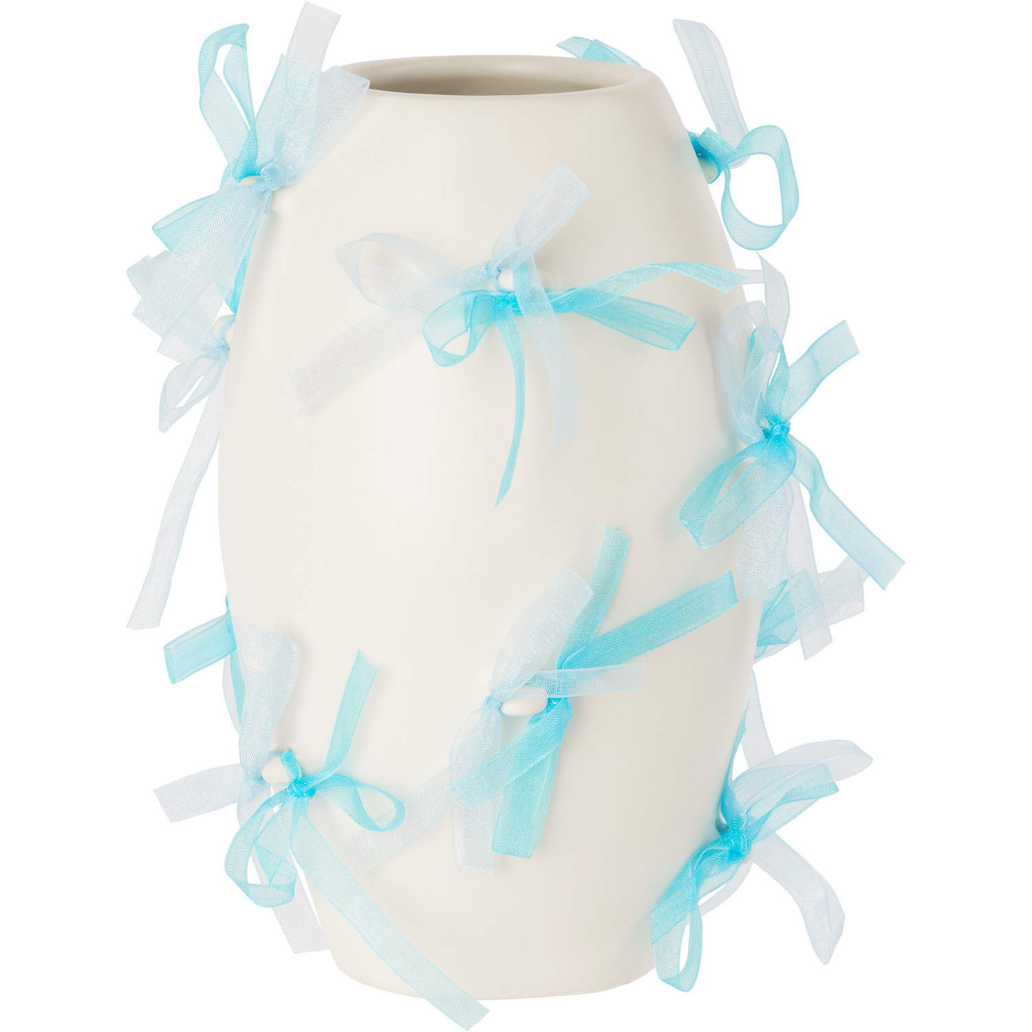  Completedworks White & Blue Pearly Pearl Small Vase 