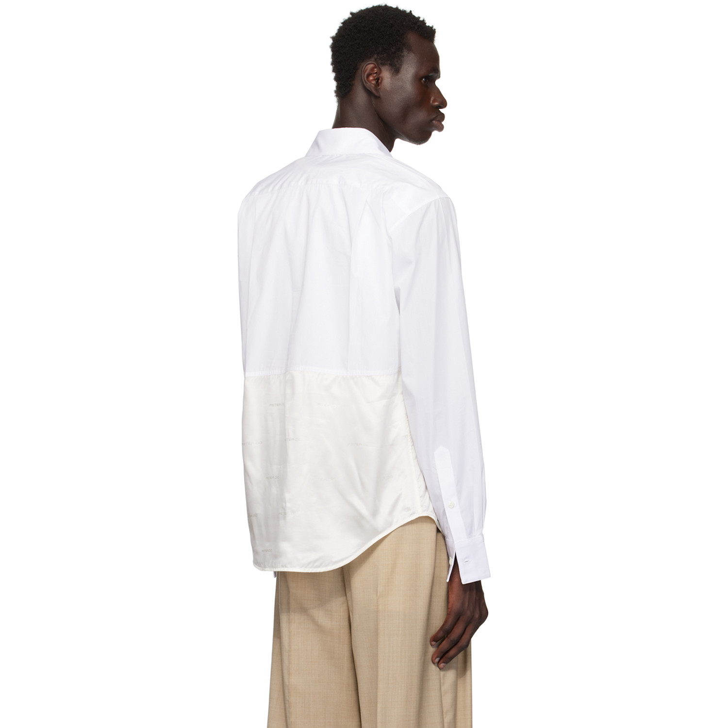  Peter Do White & Off-white Combo Office Shirt 