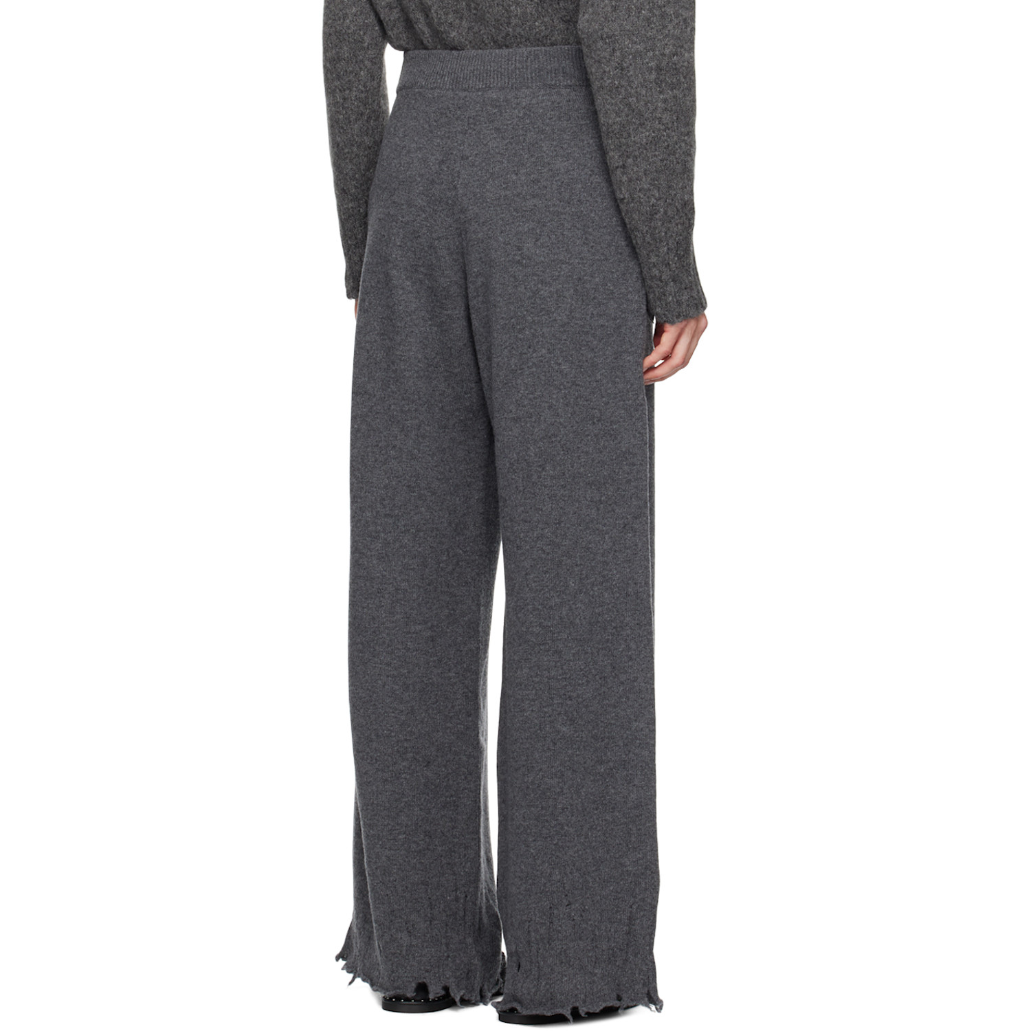  Stella Mccartney Gray Flared High-rise Trousers 