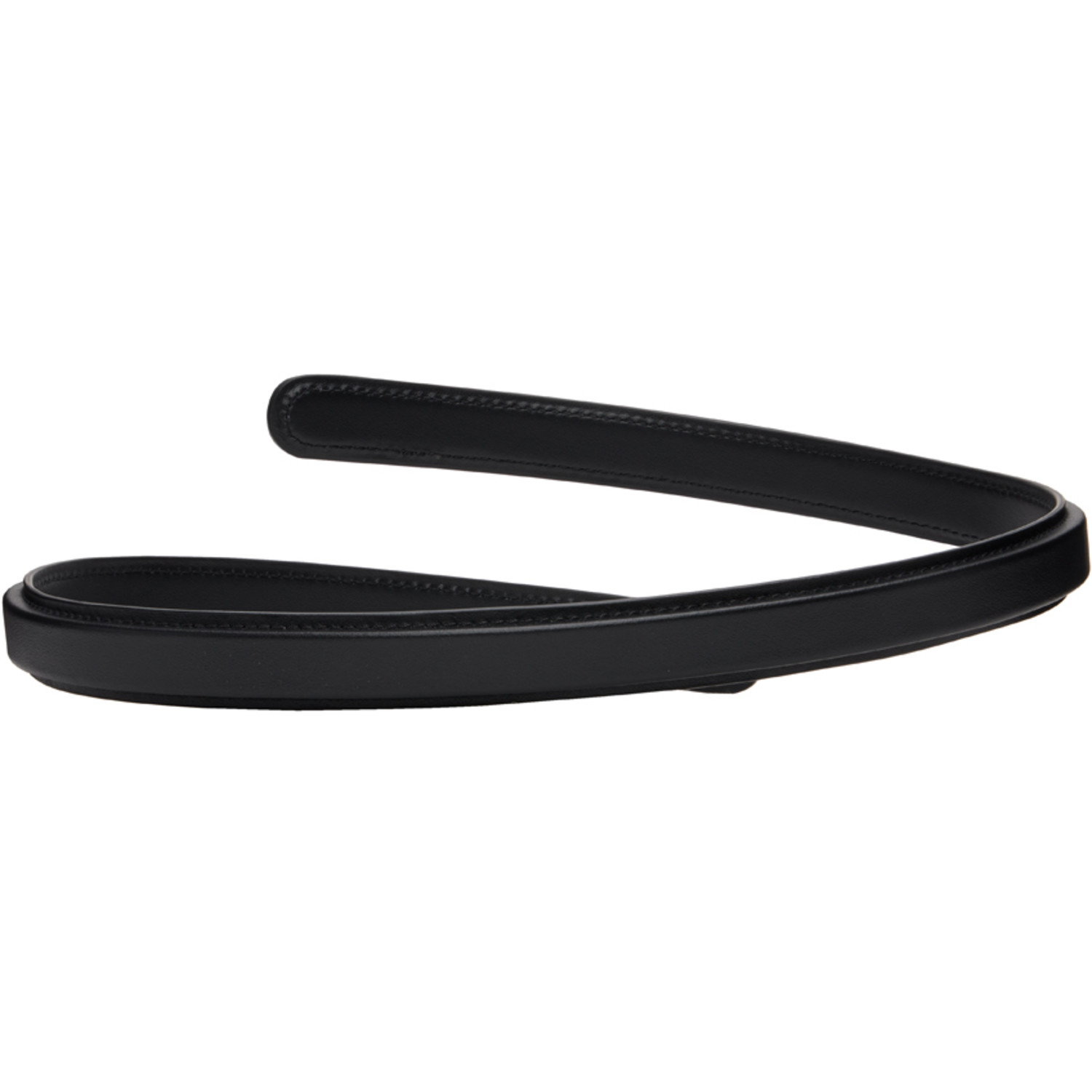  Alaïa Black Flex Thin Twist Belt 