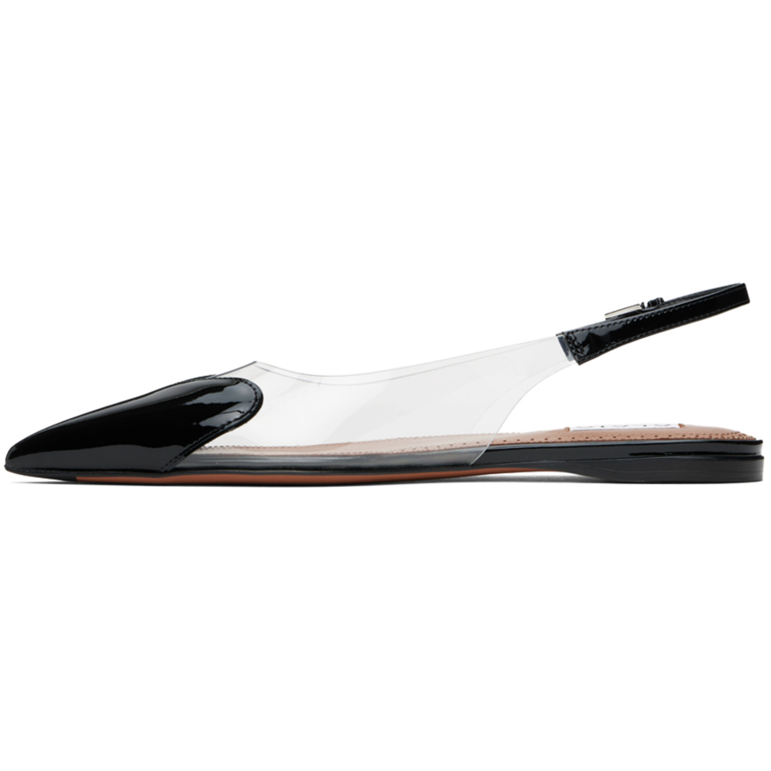  Alaïa Black 'le Cœur' Slingback Ballerina Flats 