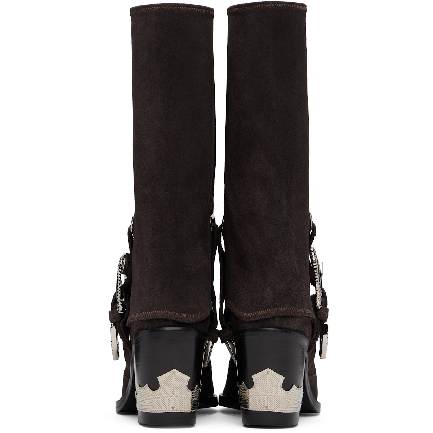  Toga Pulla Ssense Exclusive Brown Western Style Boots 