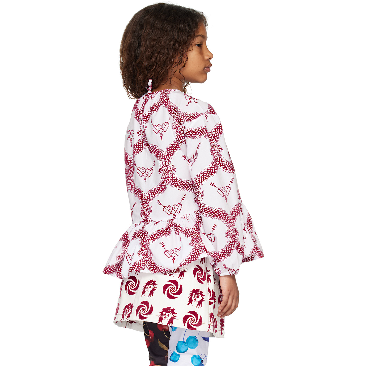  Chopova Lowena Ssense Exclusive Kids White Cl Heart Top 