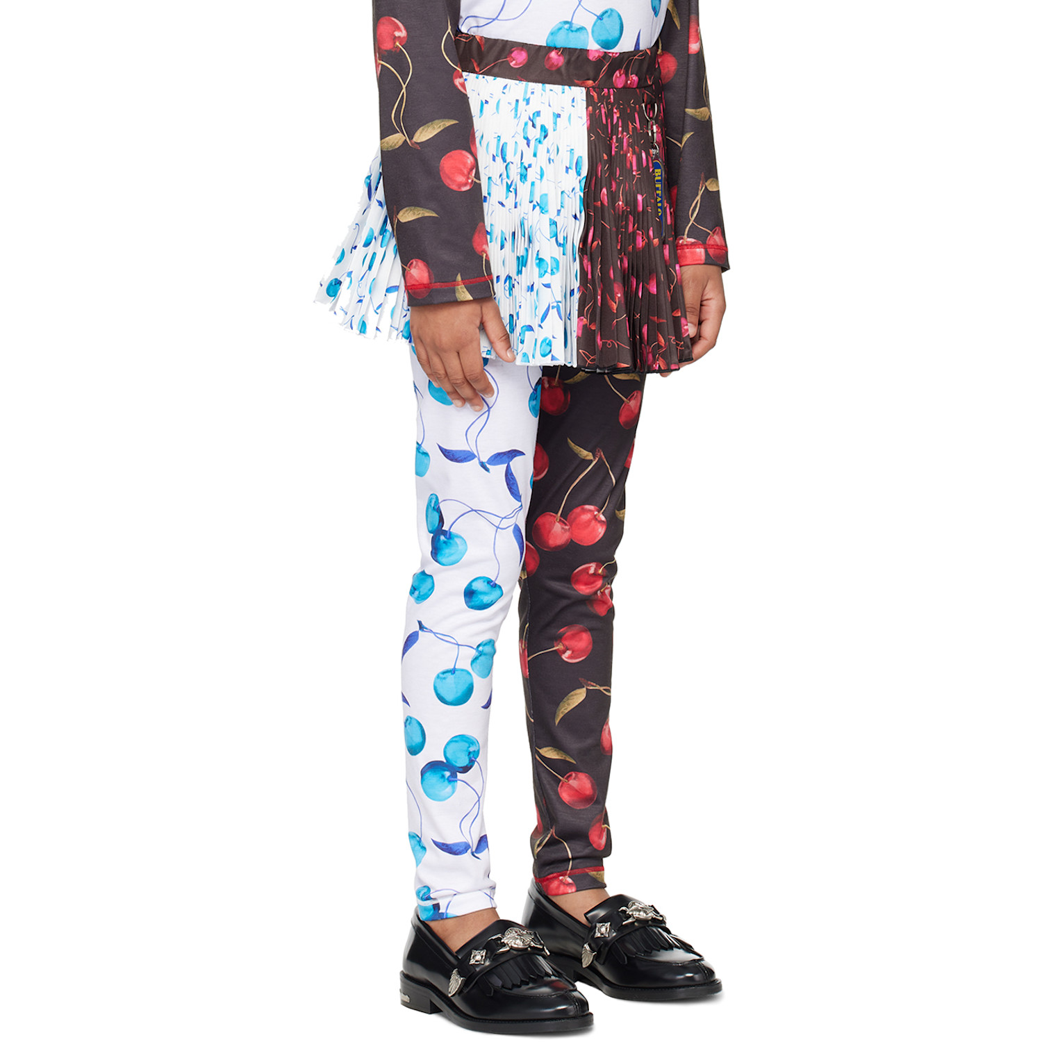  Chopova Lowena Ssense Exclusive Kids White & Black Cherry Skirt 