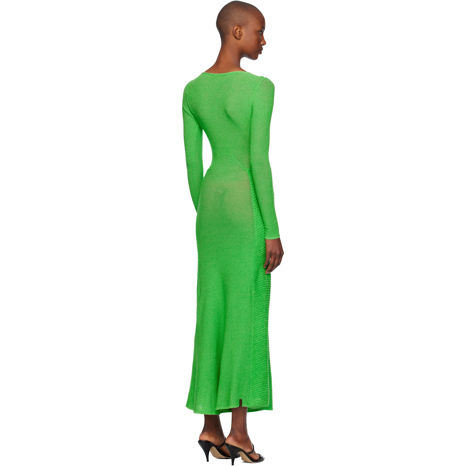  Isa Boulder Green Sweetheart Long Sleeve Maxi Dress 