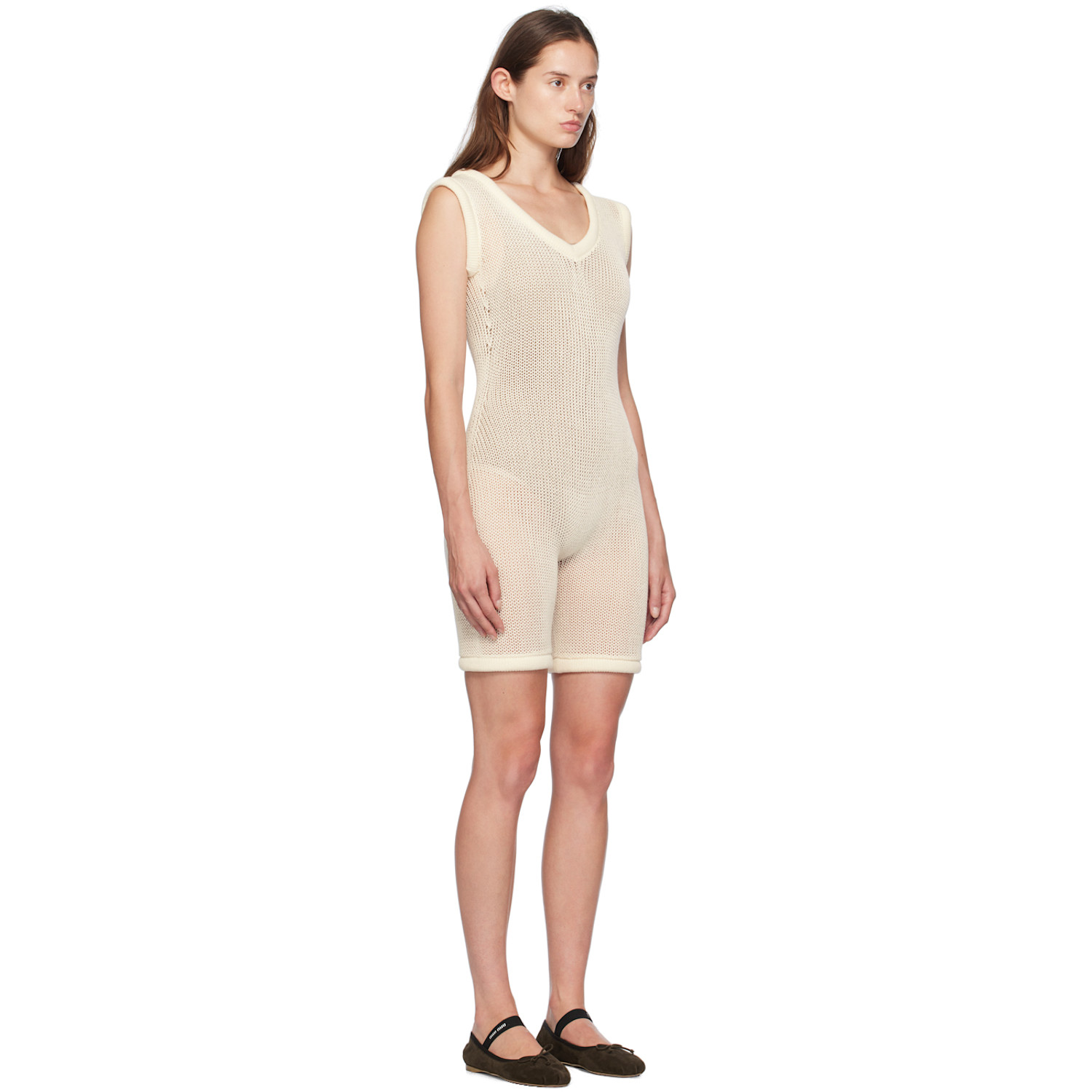  Isa Boulder Off-white Armor Chain Jumpsuit 